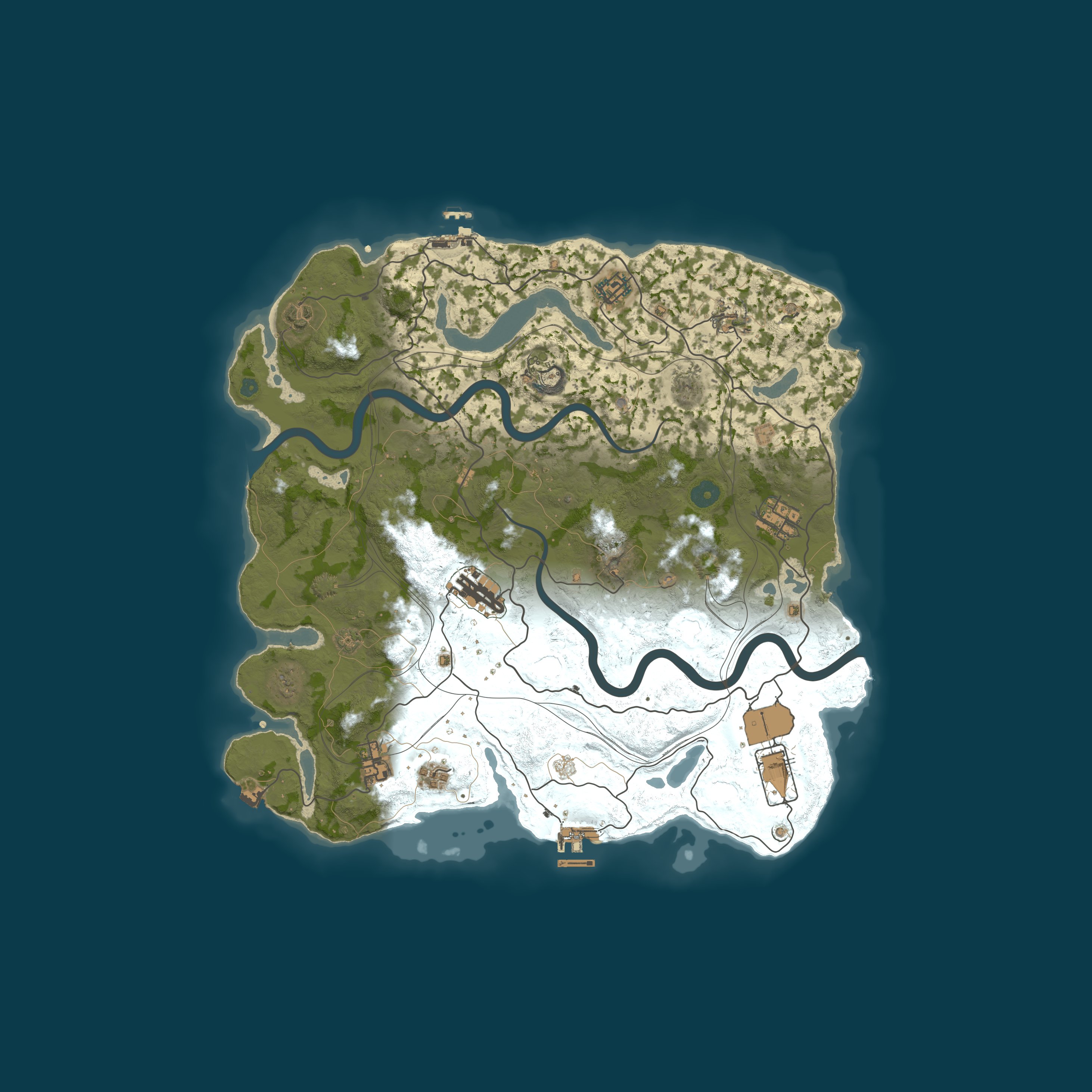 Map for MIRAGE RUST | MIDDLE 2x | Wipe 25.06