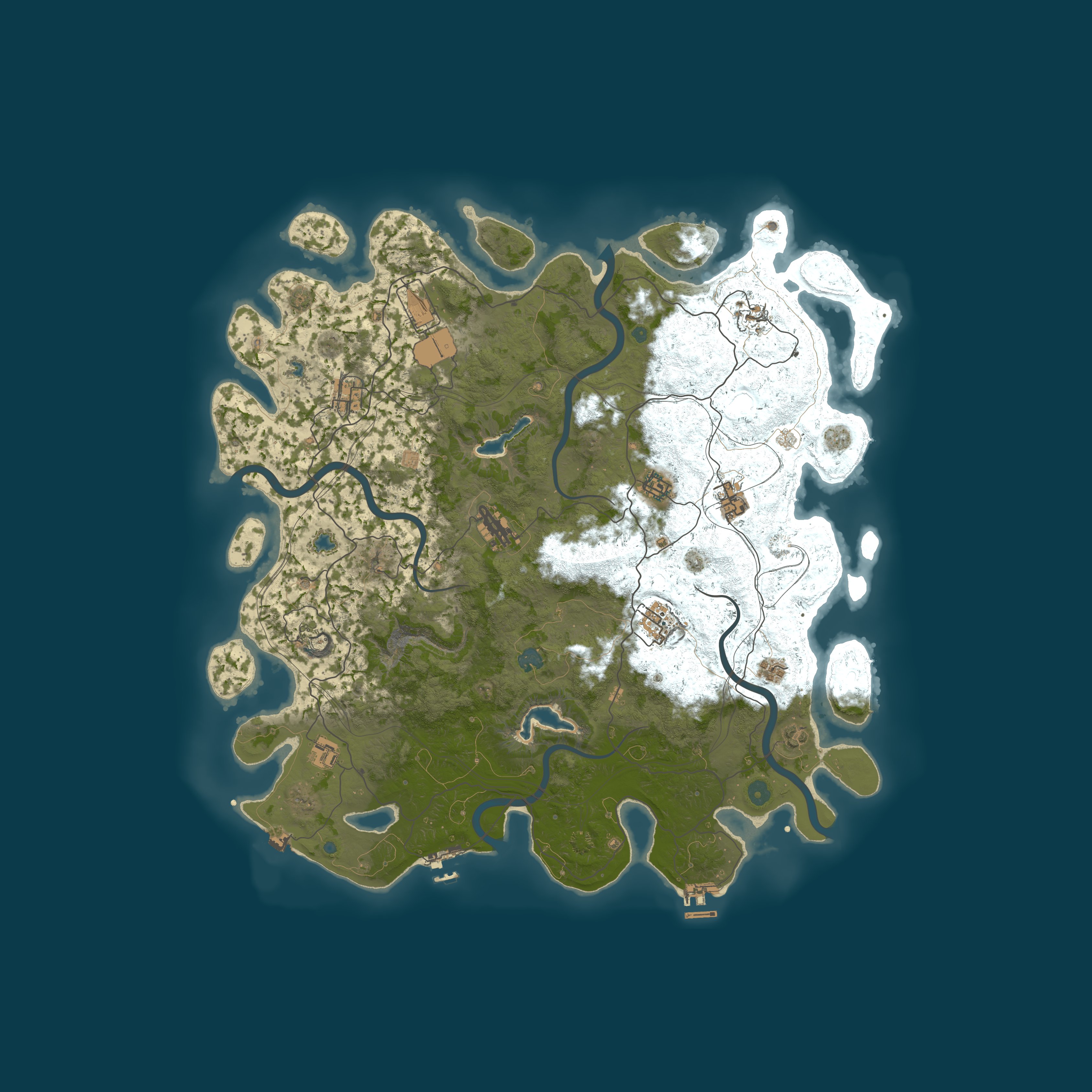 Procedural Map, size 4750, seed 529655458