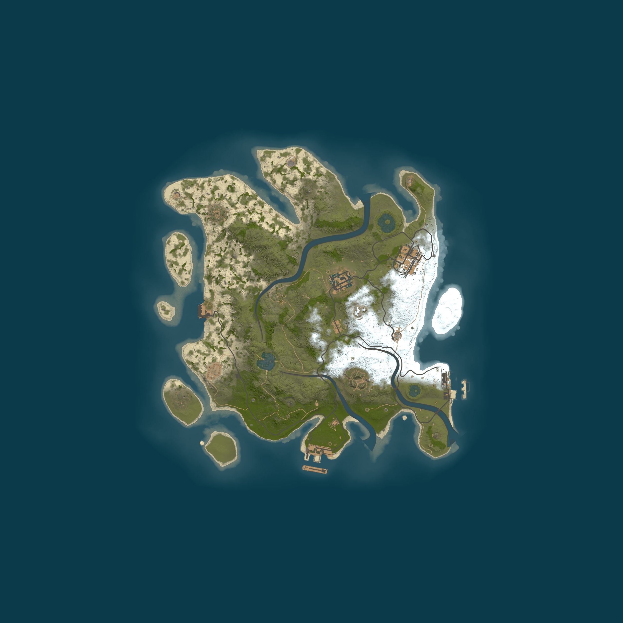 Map for A Shockbyte Rust Server