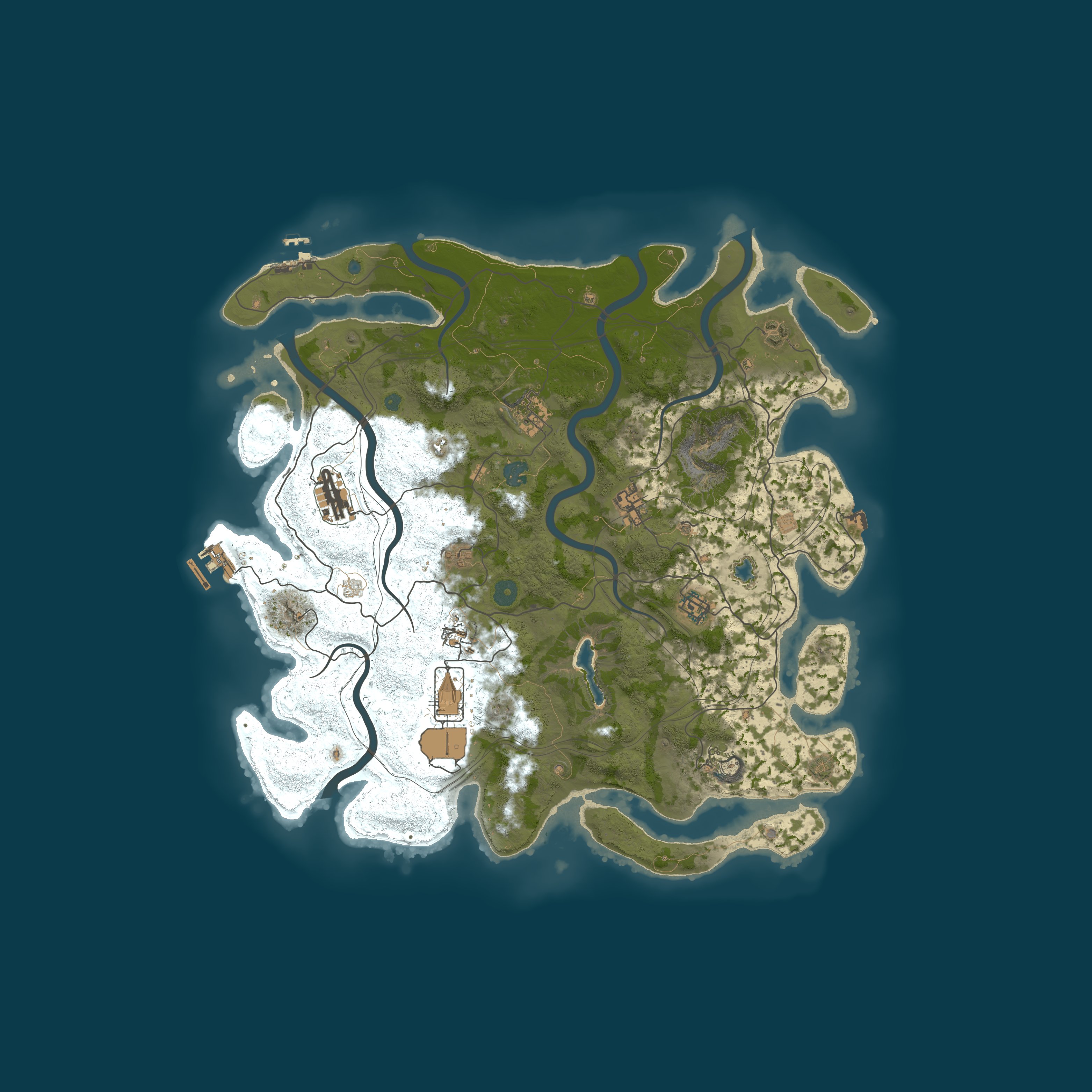 Map for CZ/SK/EU 2x | Beginners | PvP | Raid Bases | Active Admin