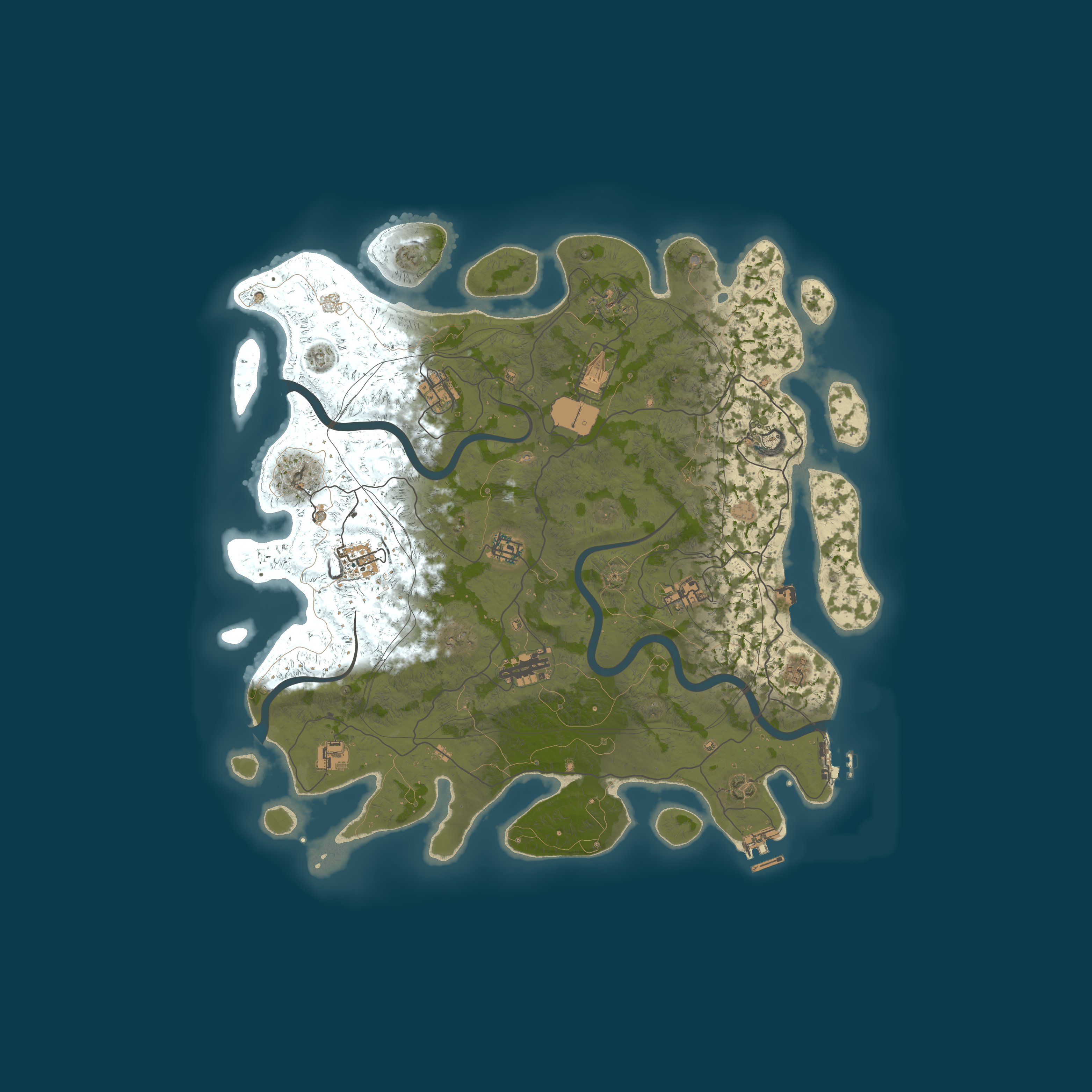 Custom Map, size 4250, seed 50000