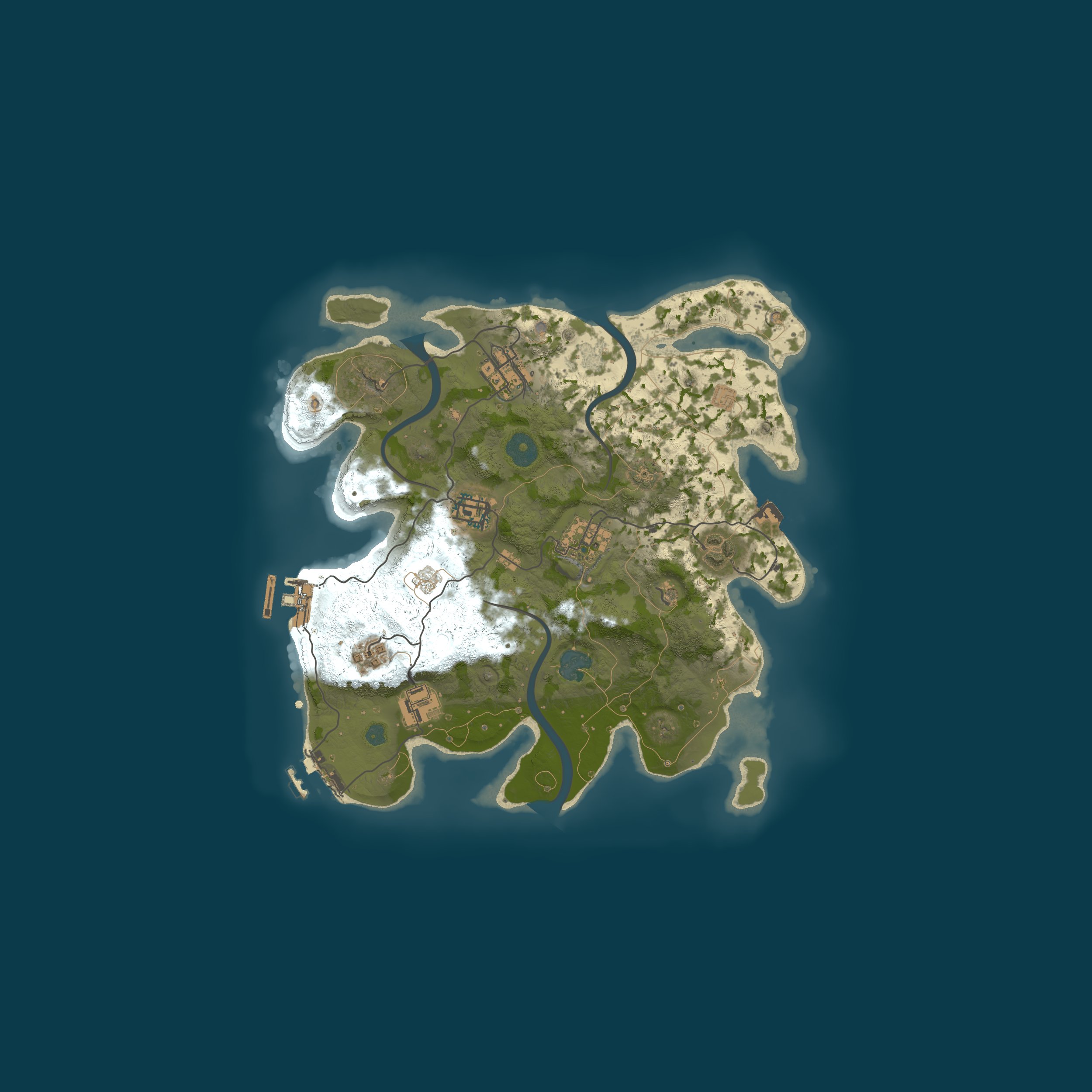 Procedural Map, size 3000, seed 1741479758