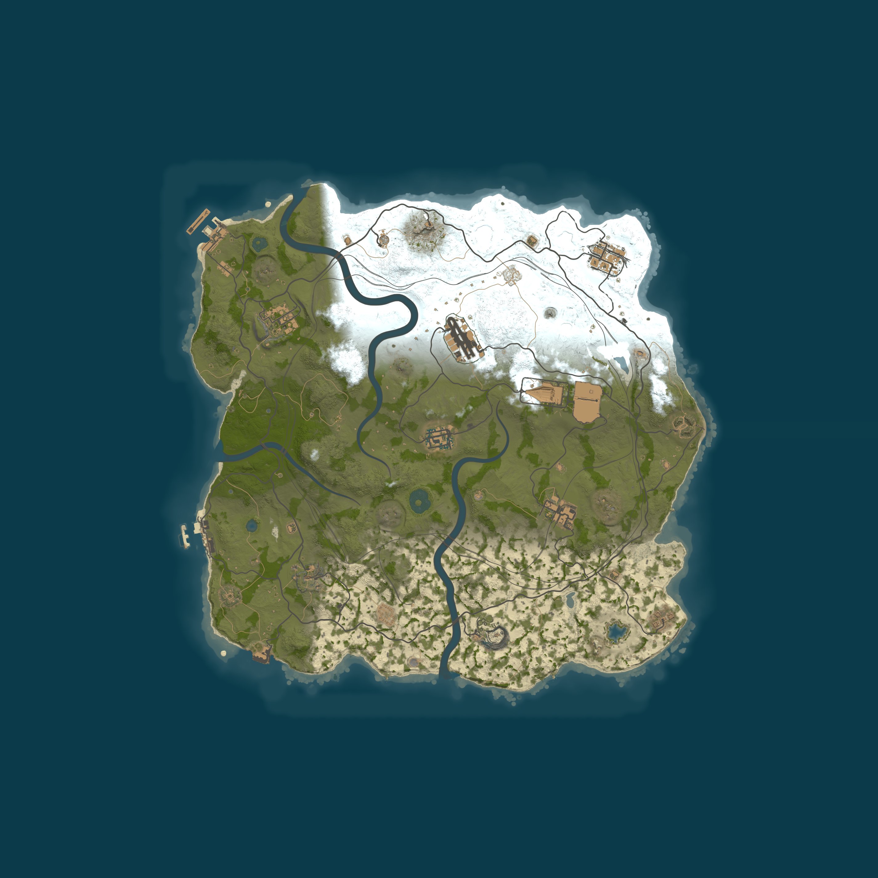 Map for WEREWOLF GAMING.CO 5x Solo/Duo/Trio|Loot x5|TP|Homes|Kits|WIPED