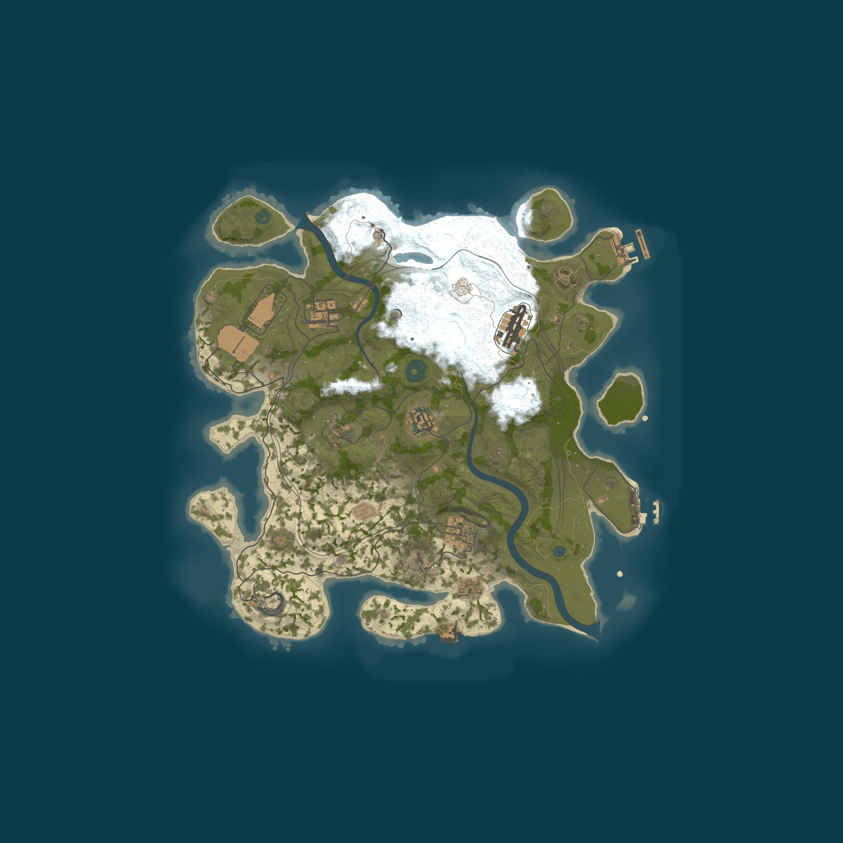 Map for BURP RUST #3 CLANS [X5|TP|KIT|LOOT+] WIPE 20.03