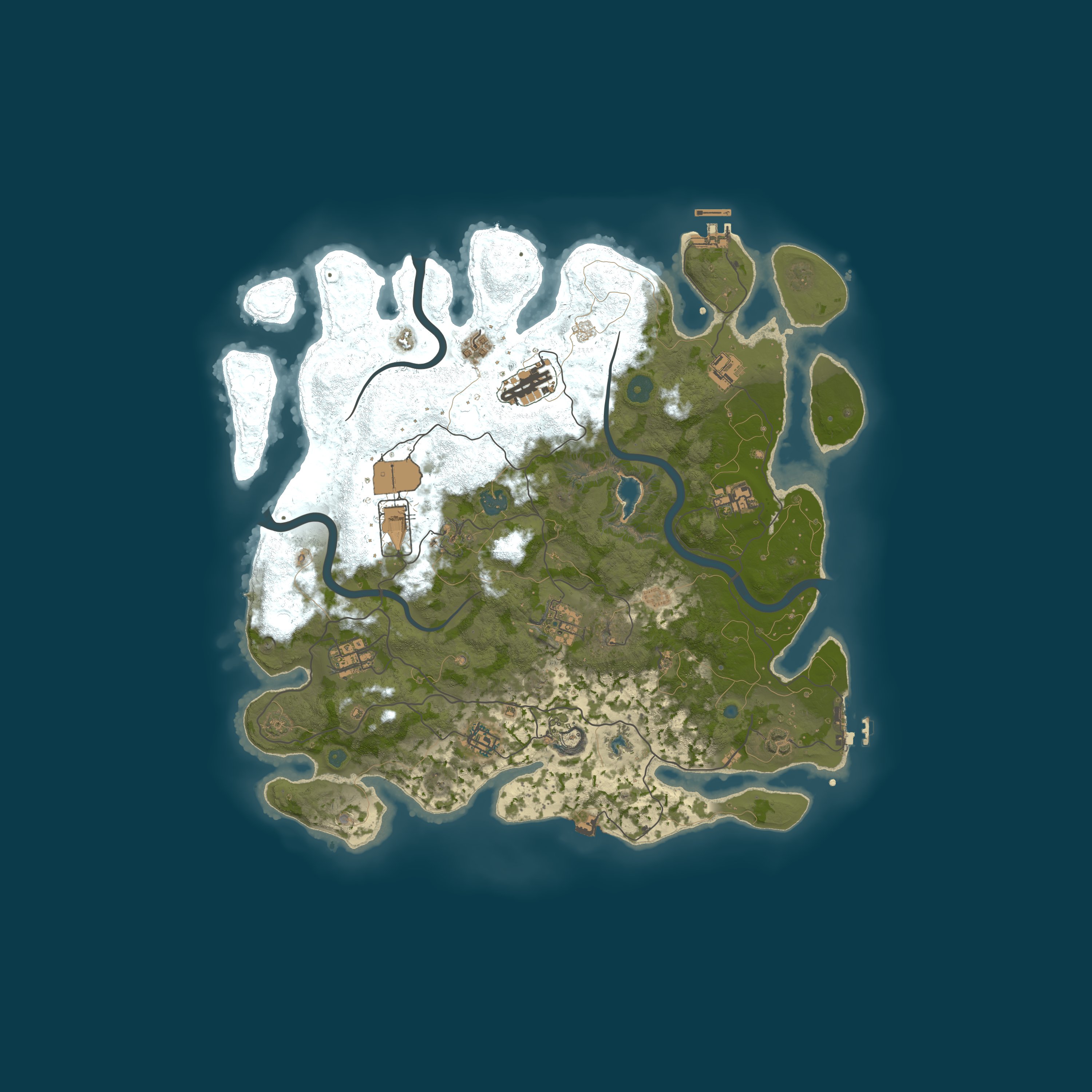 Procedural Map, size 4000, seed 629555950