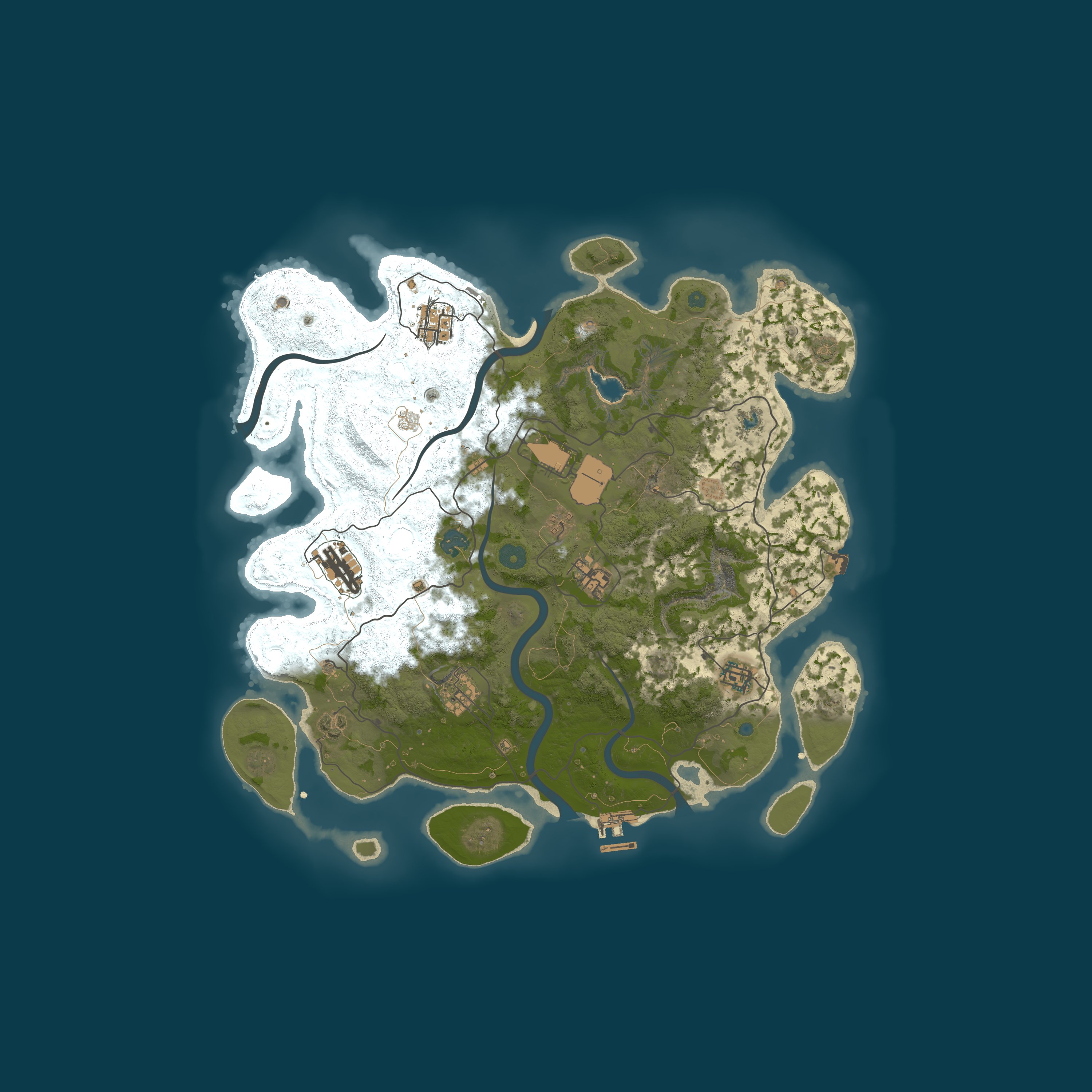 Map for RustGamingNation 10x PvE [Events|Purge|Zombies|SkillTree]