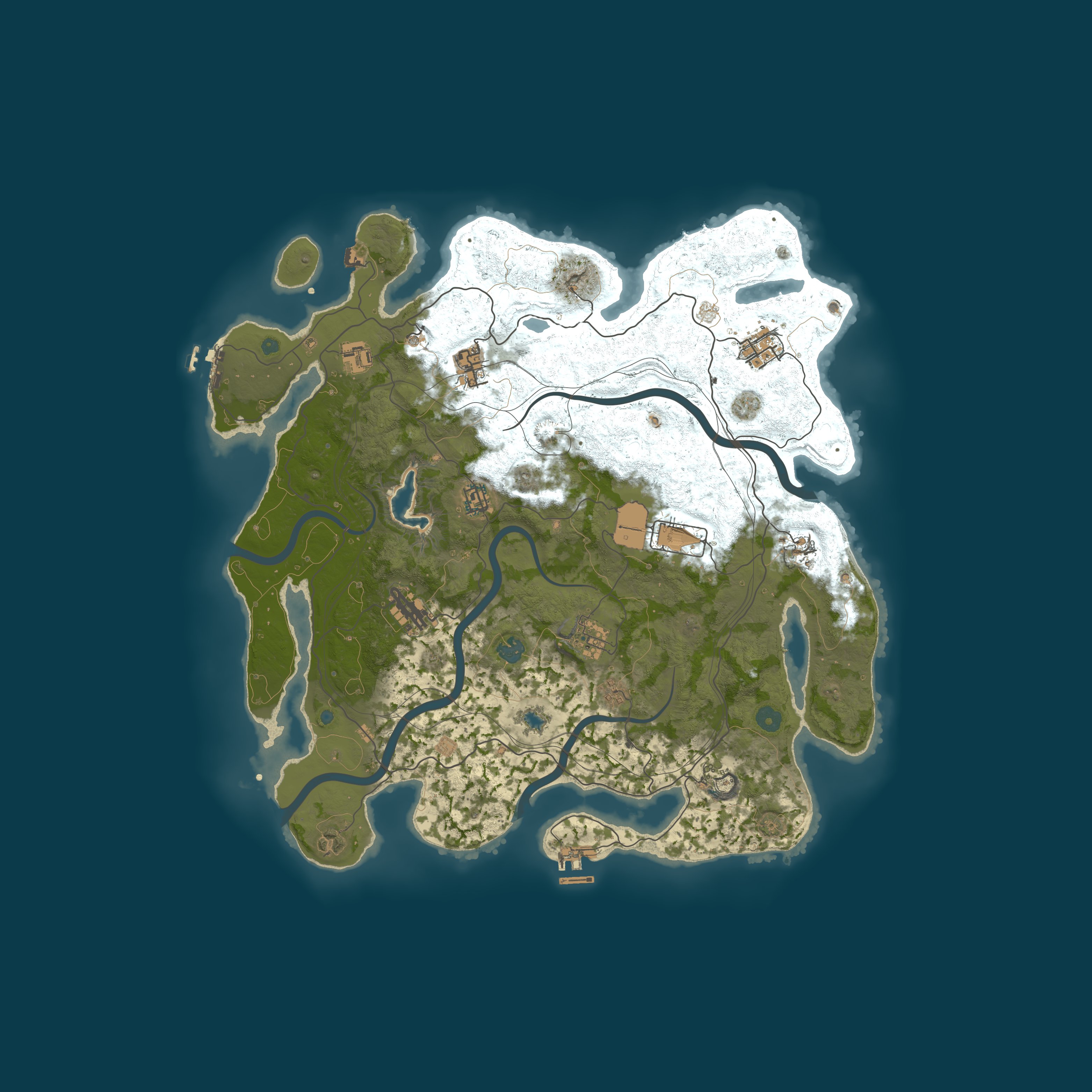 Procedural Map, size 4250, seed 121315421