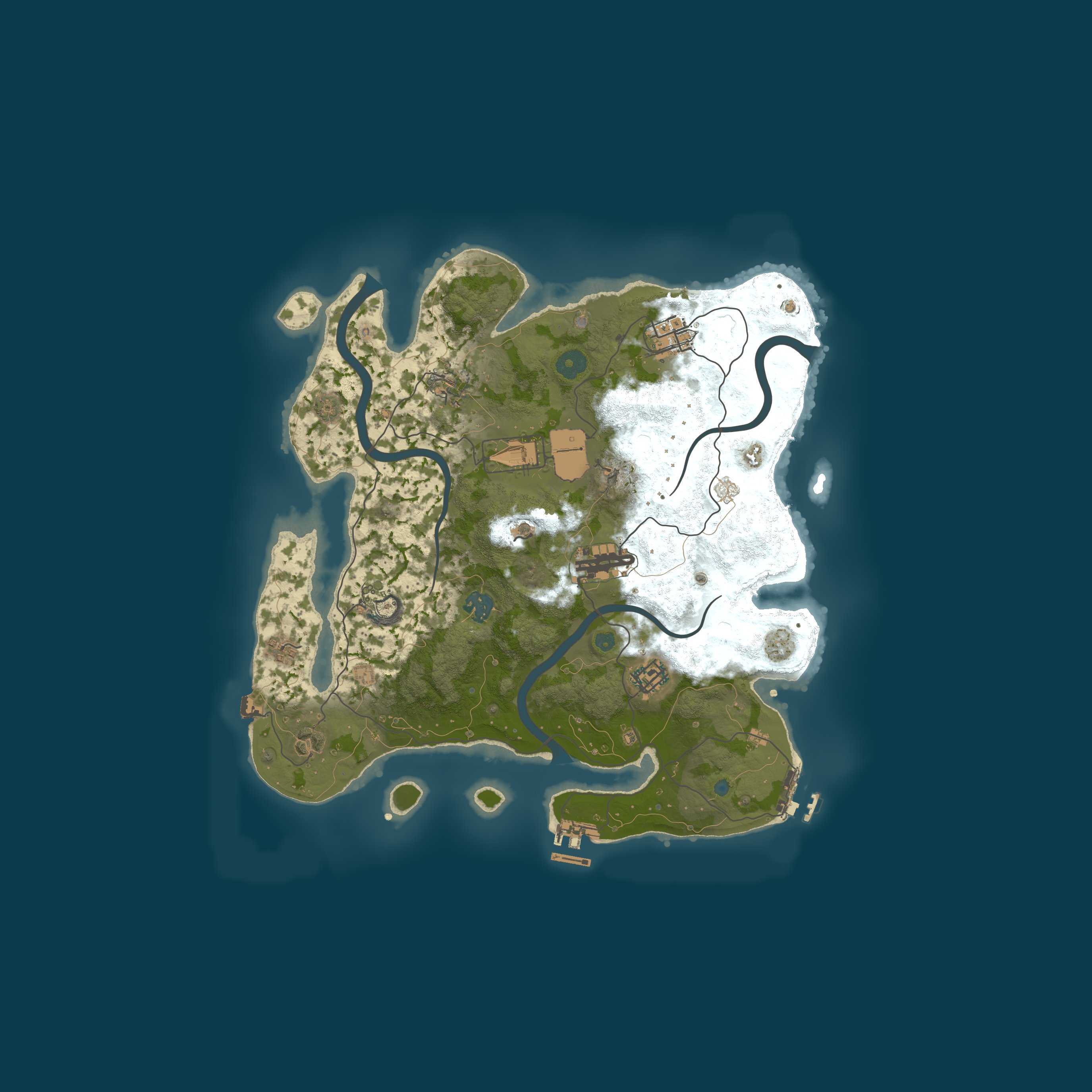 Procedural Map, size 3500, seed 508587788