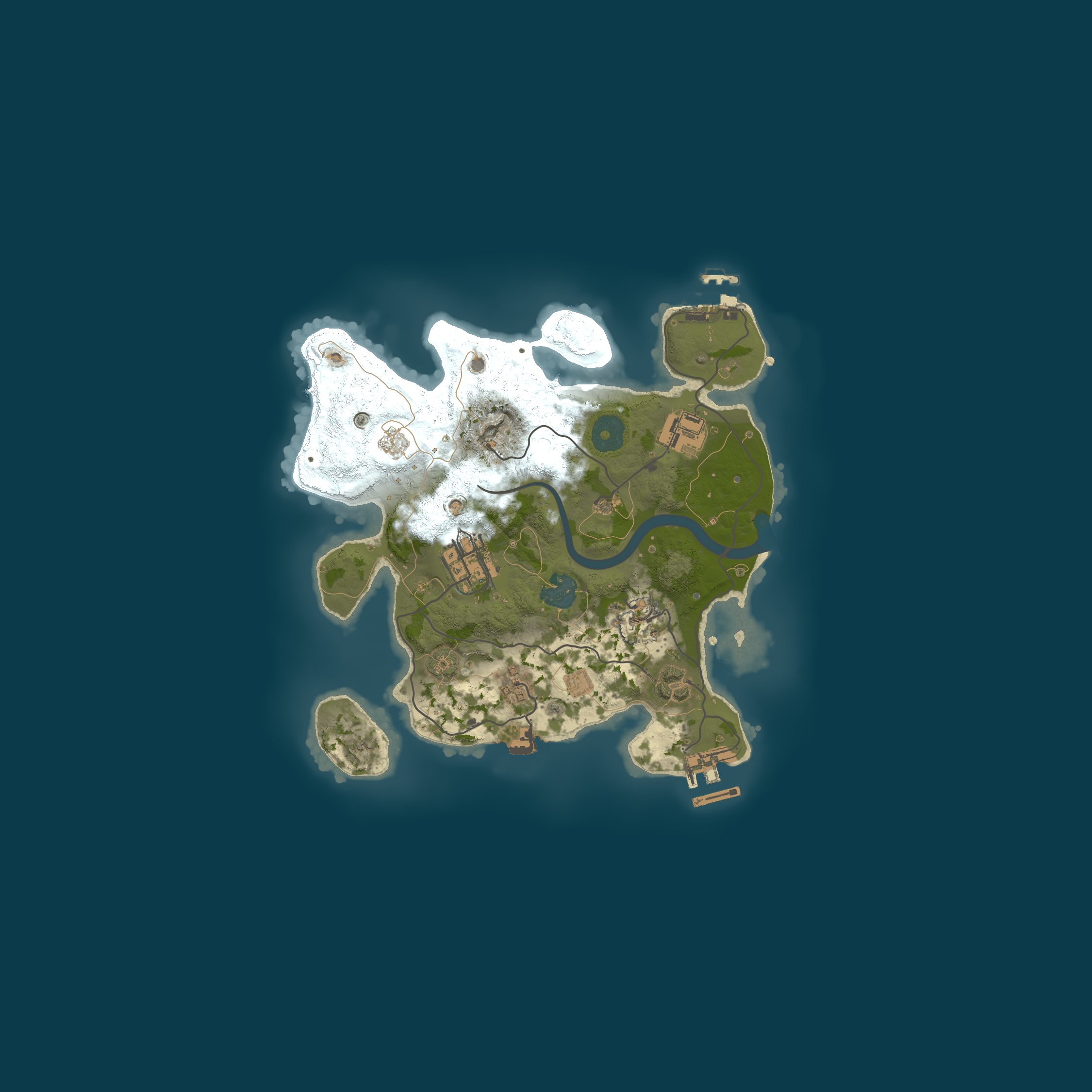 Procedural Map, size 2500, seed 33347