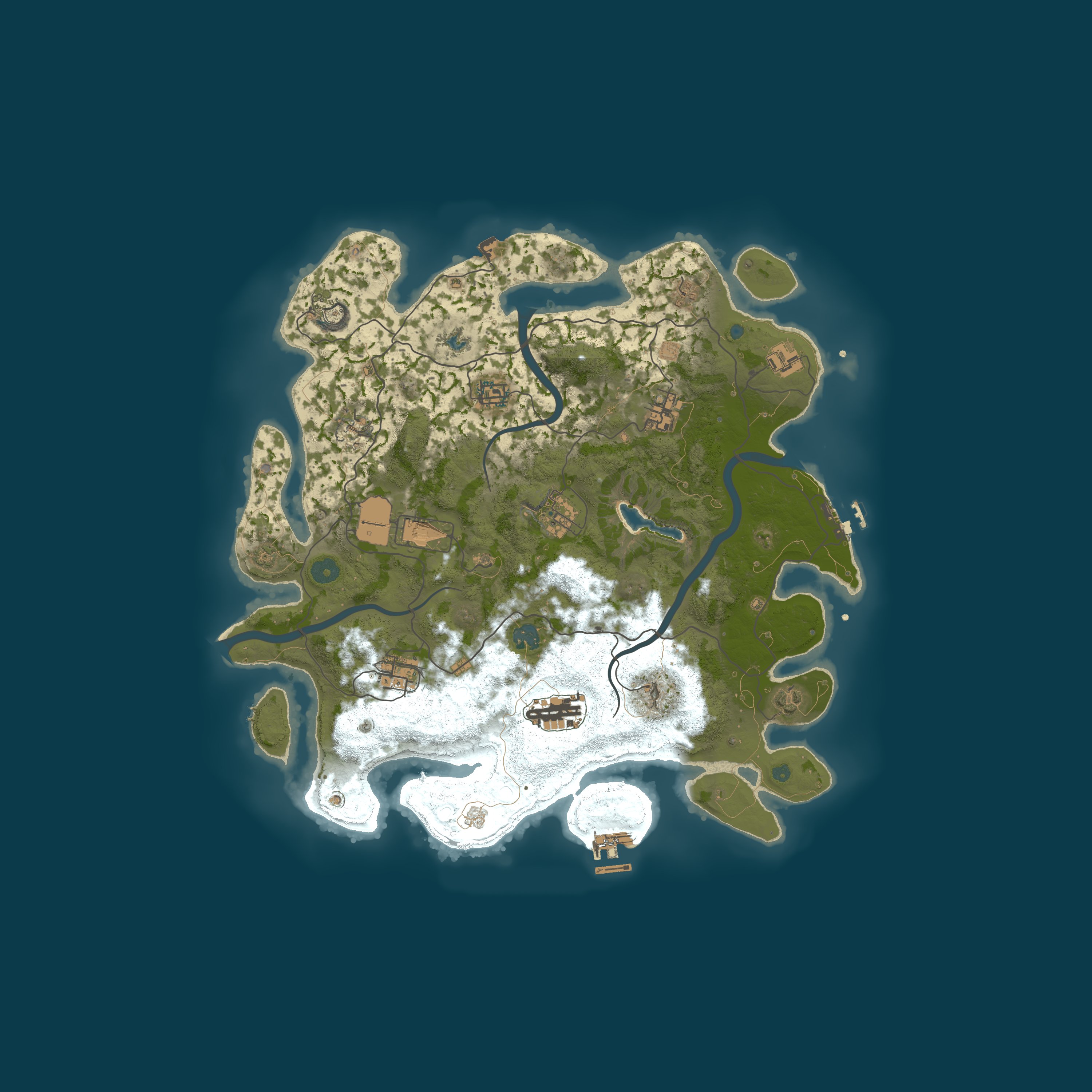 Map for Pineland | No KOS | Solo/Duo | Newb Friendly | 50% Upkeep