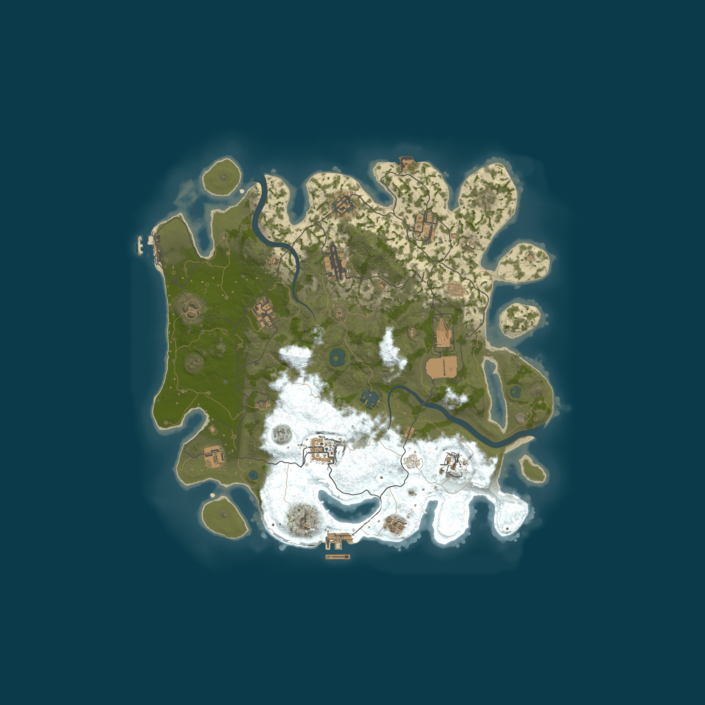 Procedural Map, size 3750, seed 708728671
