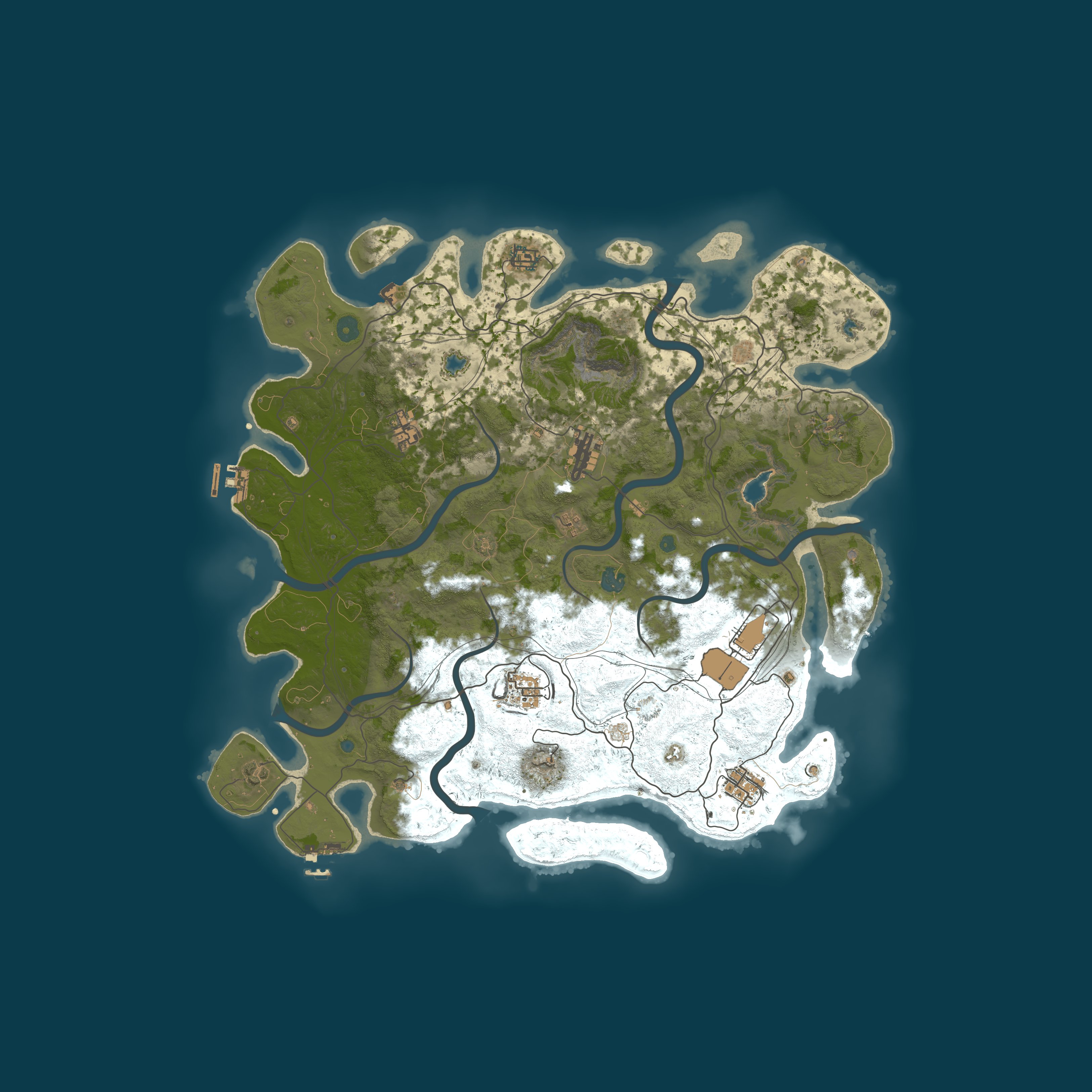 Map for RUSTOLA.com 5x | Long | PVP | NPC Events | Kits