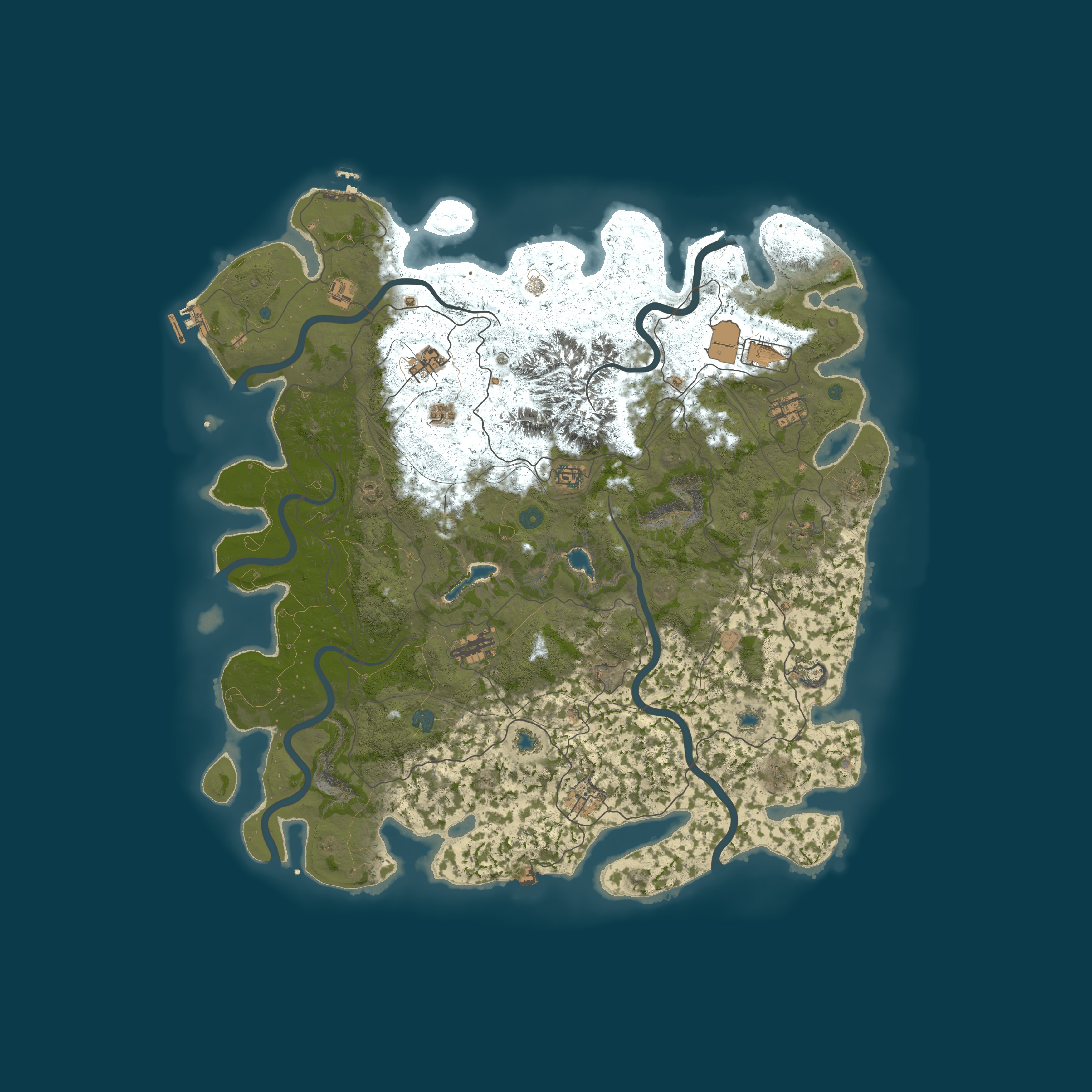 Map for Bloodforge Wasteland PVE