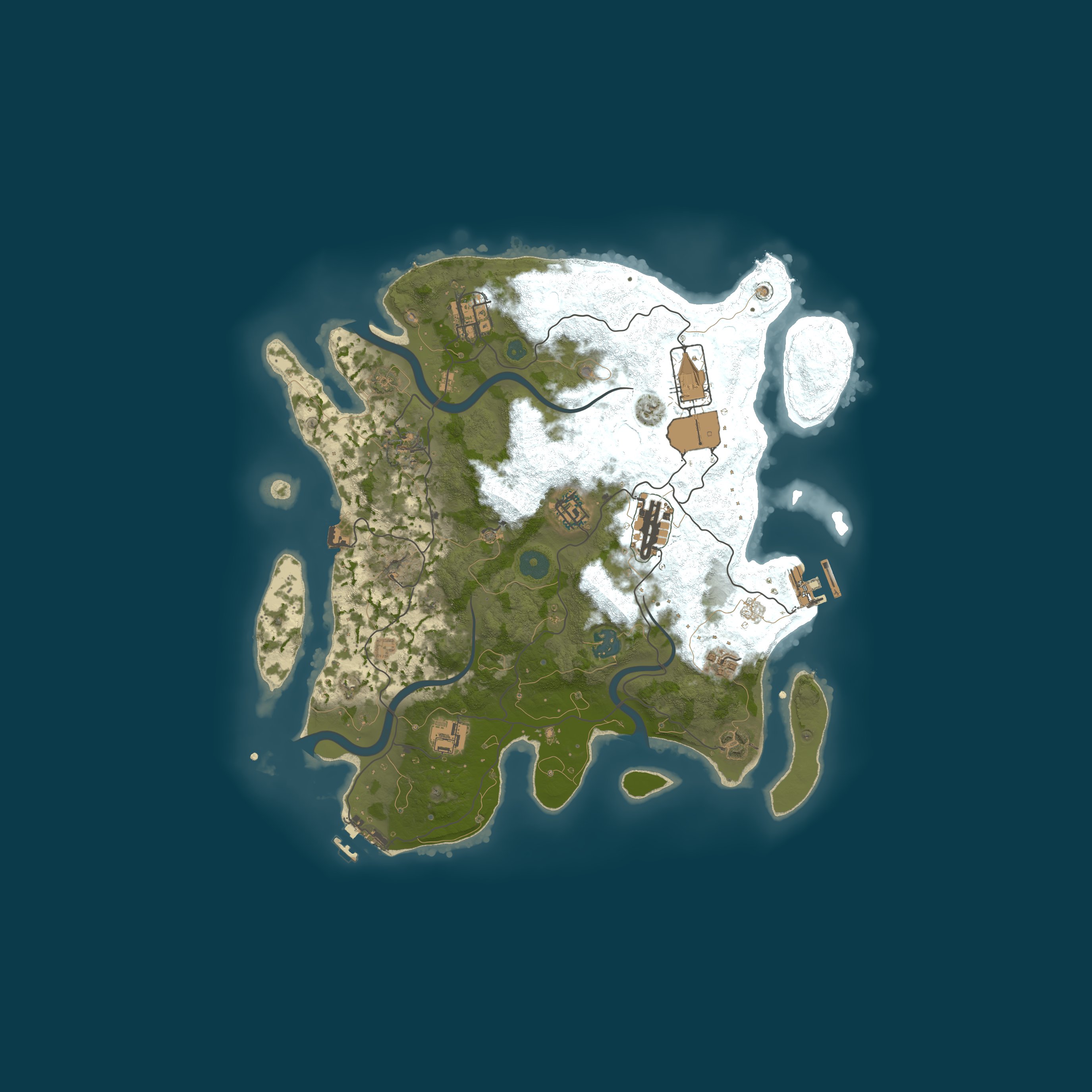 Procedural Map, size 3500, seed 90367