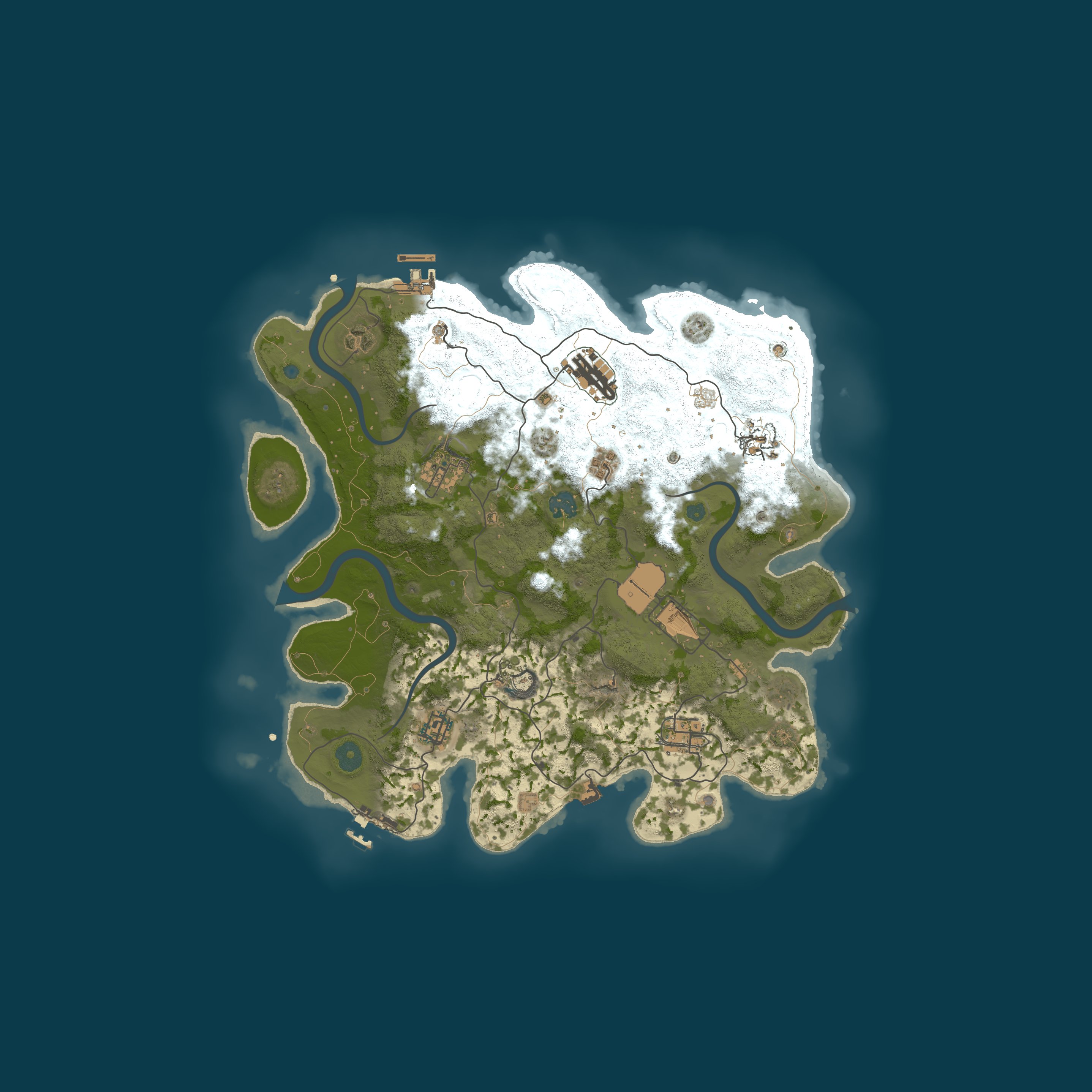 Procedural Map, size 3750, seed 69464