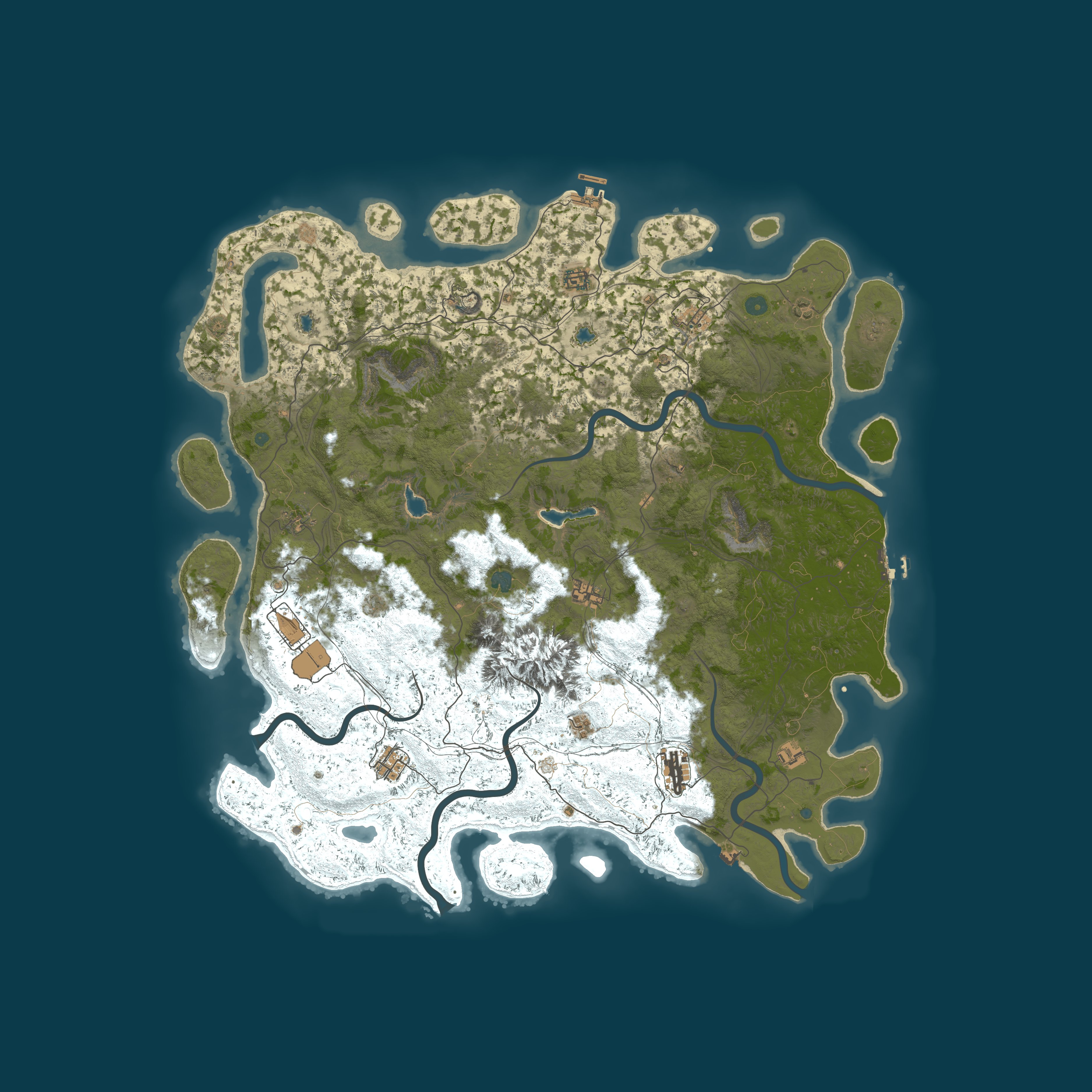 Procedural Map, size 5500, seed 6738