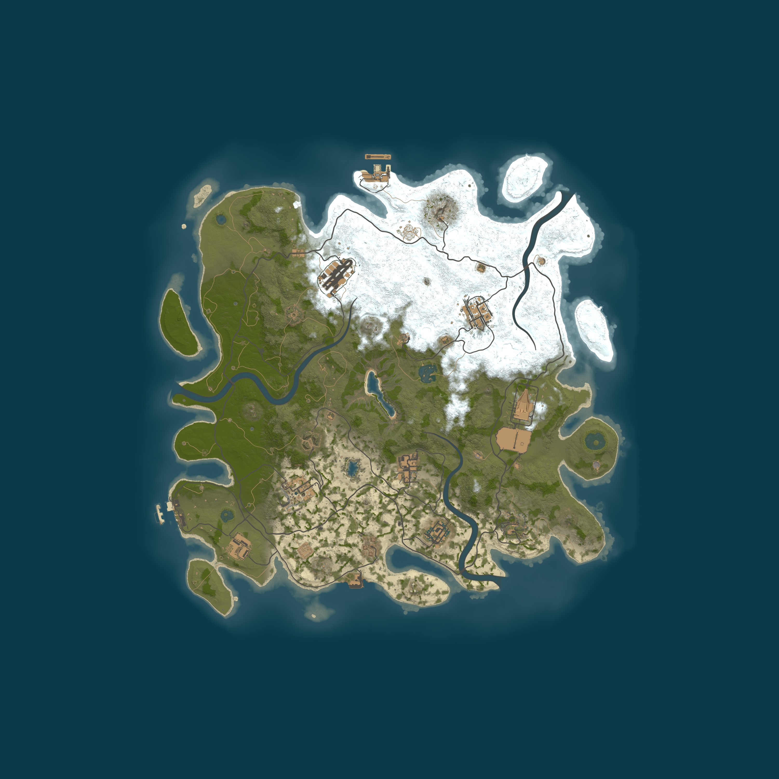 Procedural Map, size 4000, seed 754619