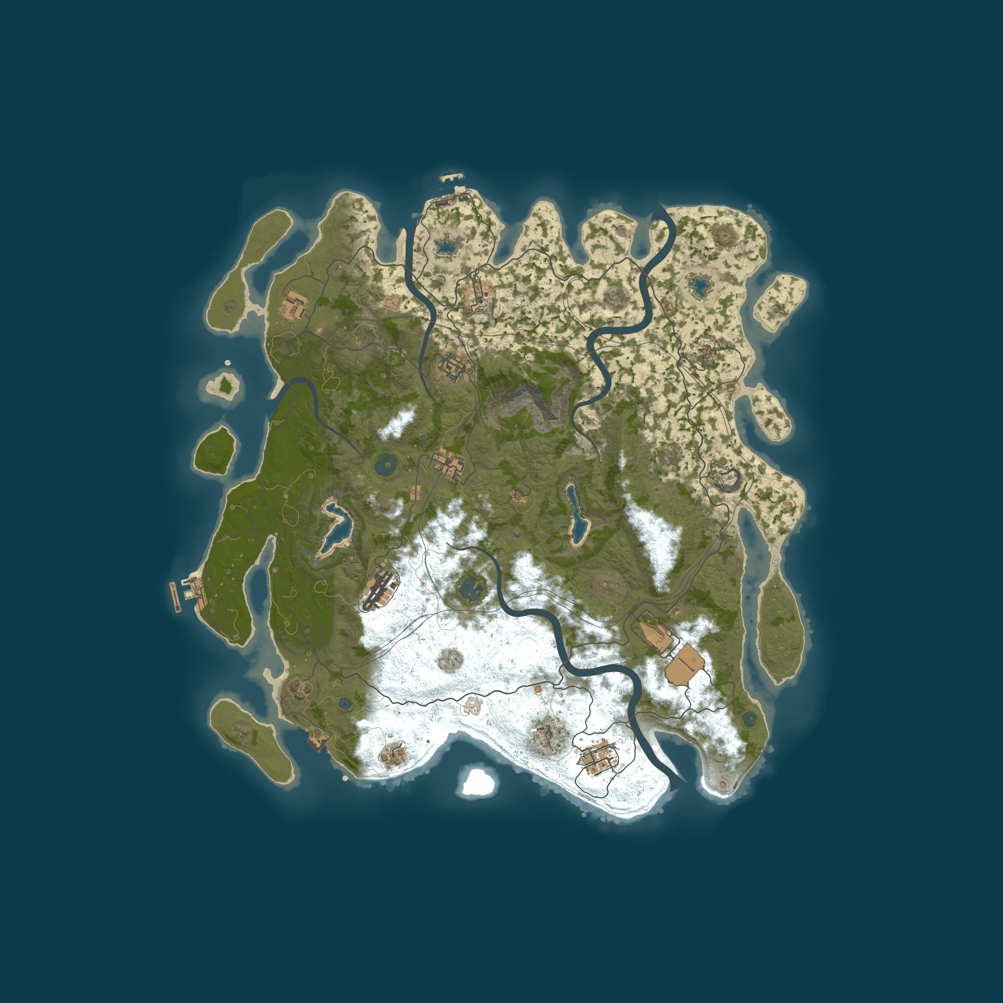 Procedural Map, size 4500, seed 2123974699