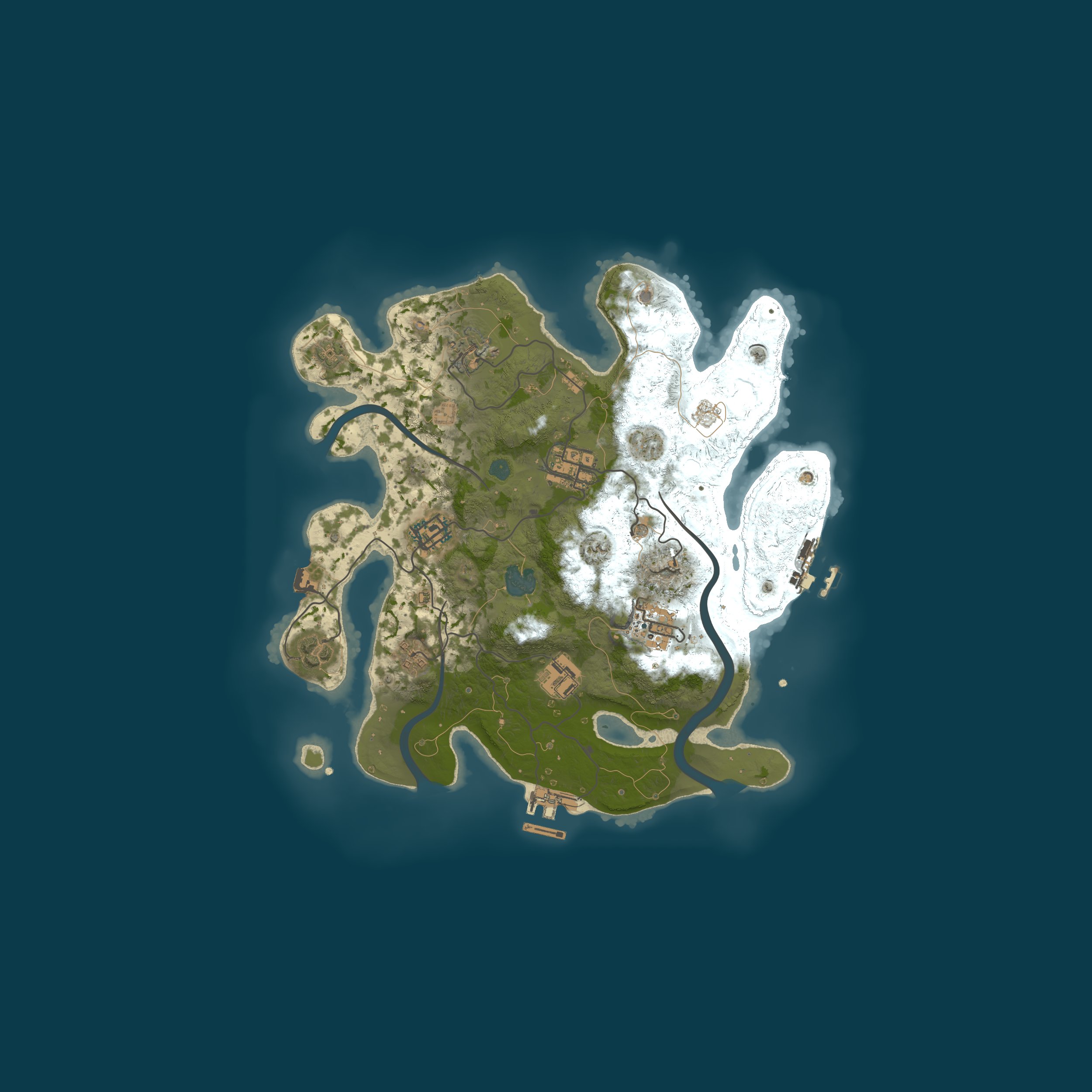Procedural Map, size 3000, seed 1918571431