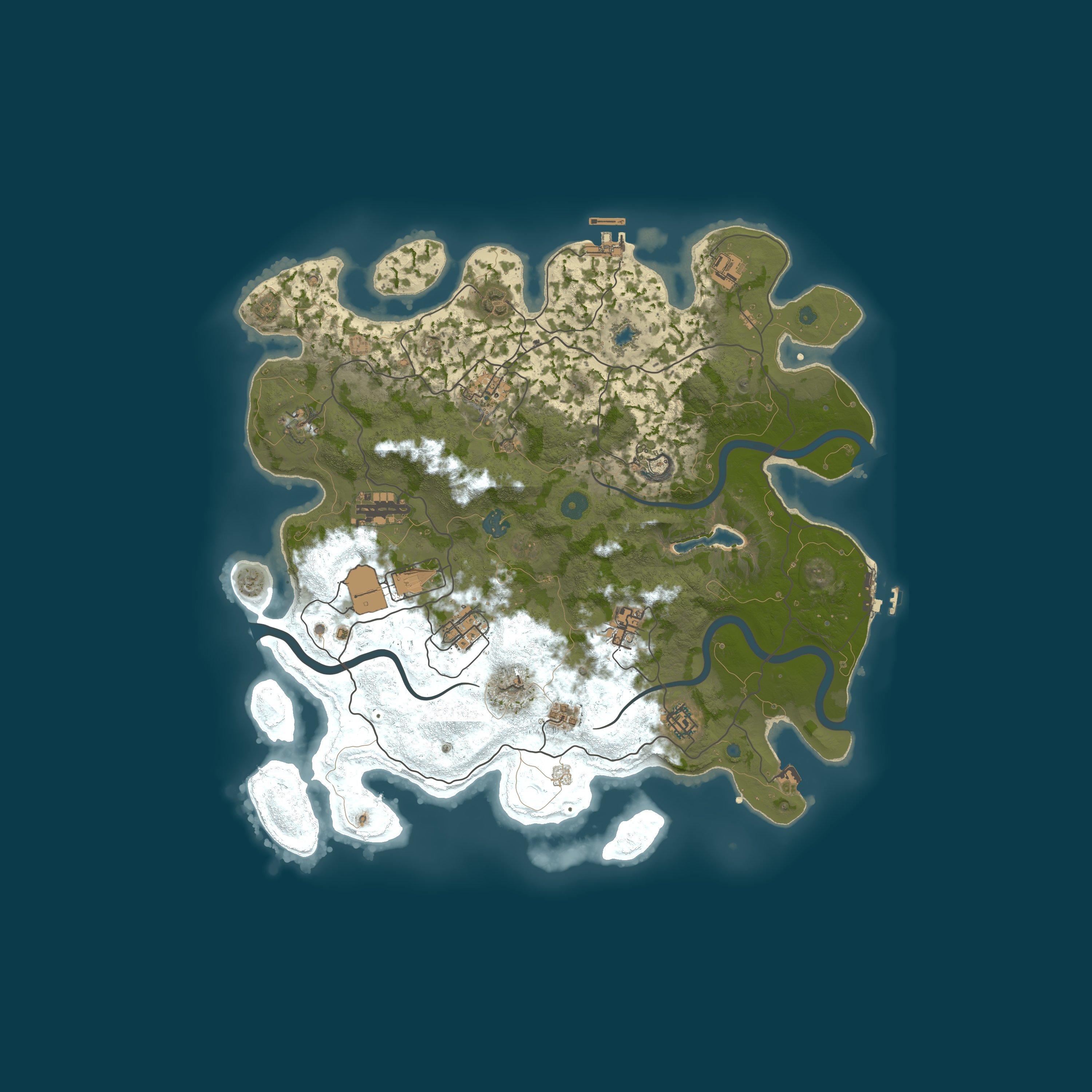 Map for EchoRust.co 3x Monthly |Solo/Duo/Trio/Quad | Full Wiped