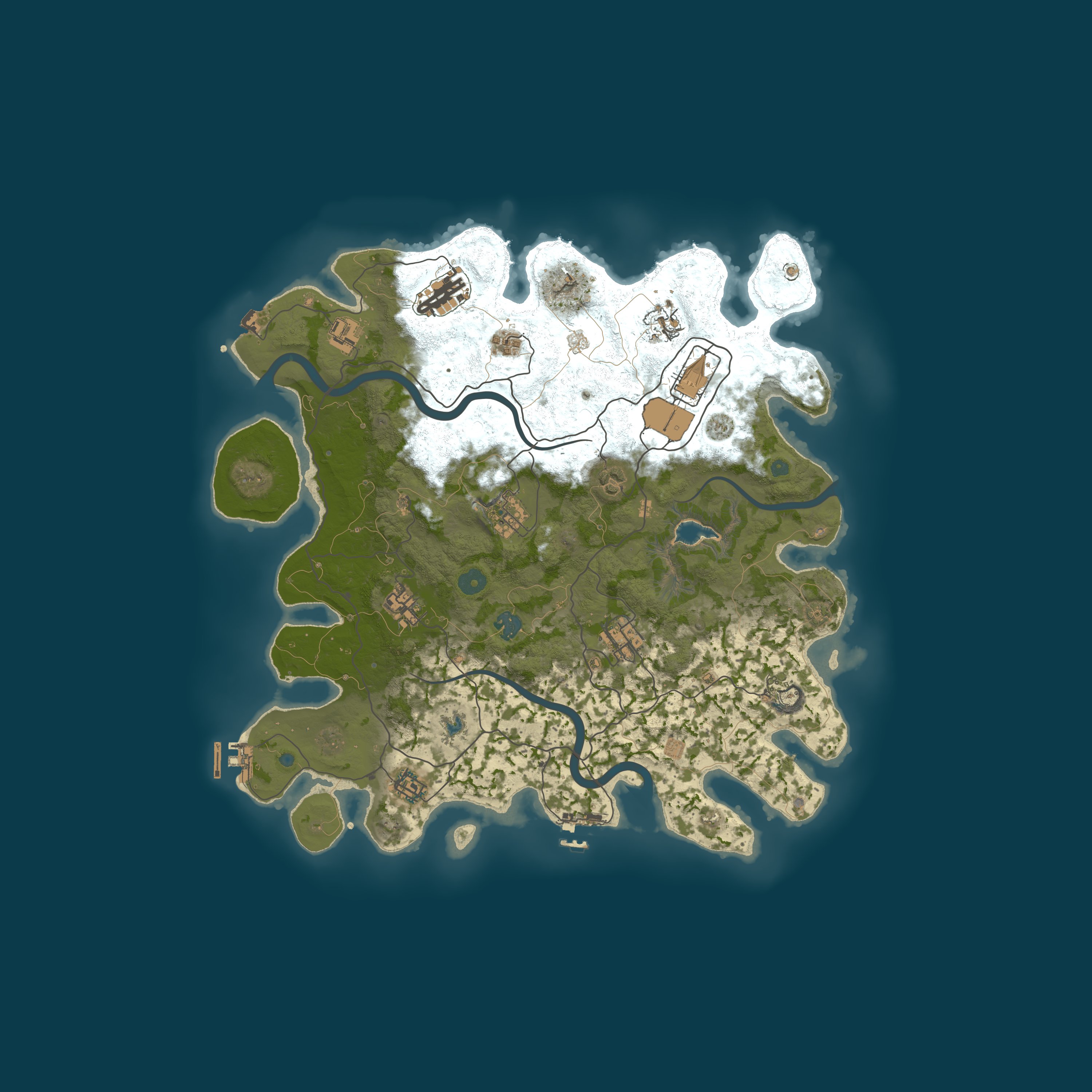 Procedural Map, size 4000, seed 205175