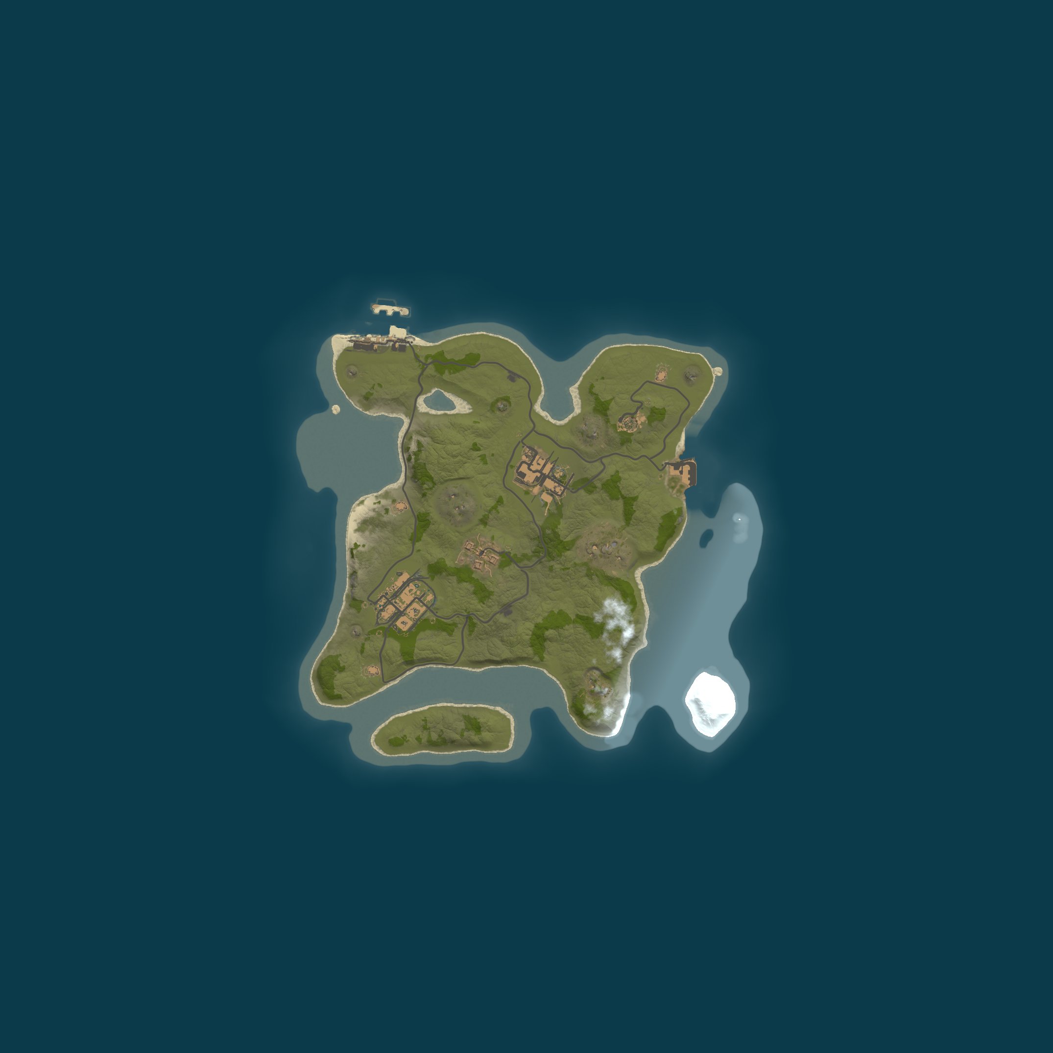 Barren Map, size 2300, seed 1114580843