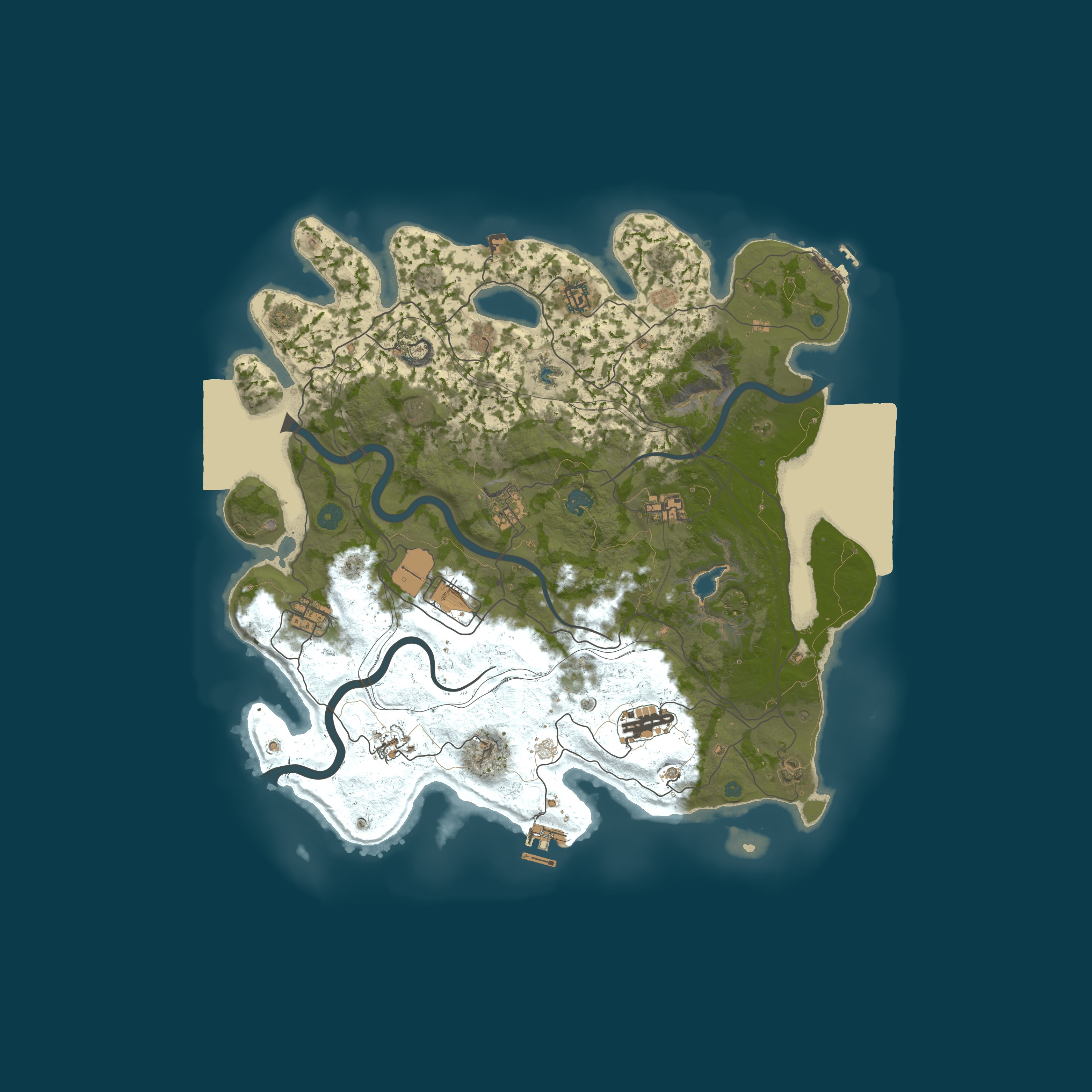 Custom Map, size 4250, seed 1337