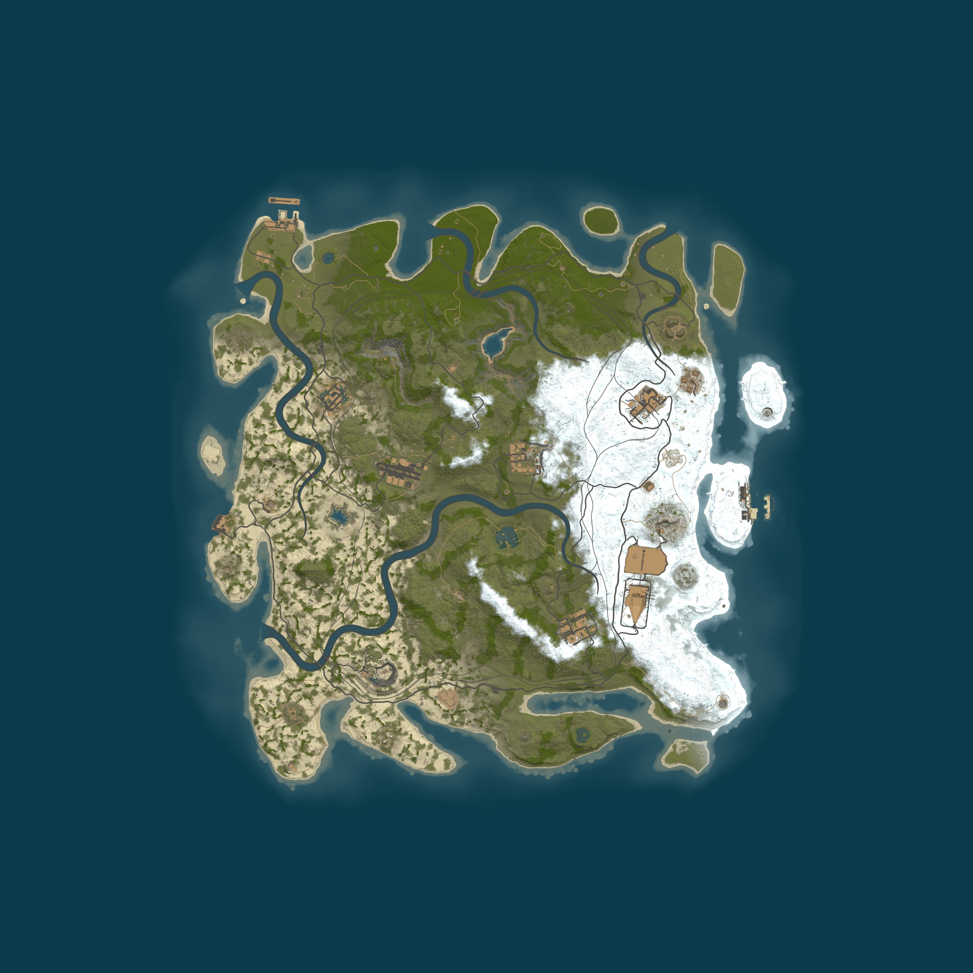 Map for AI PVE Peacekeeper | Bloodmoon Zombie | Economics