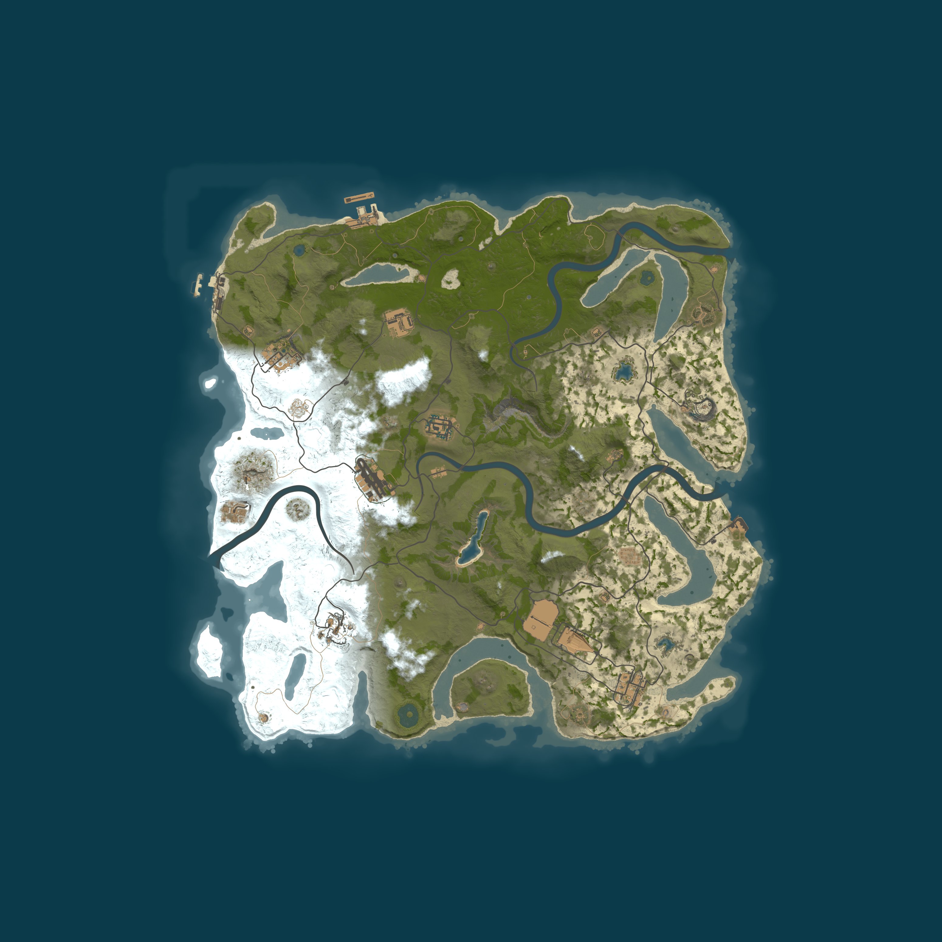 Map for [EU] Rustify 3x Solo/Duo/Trio | Loot+