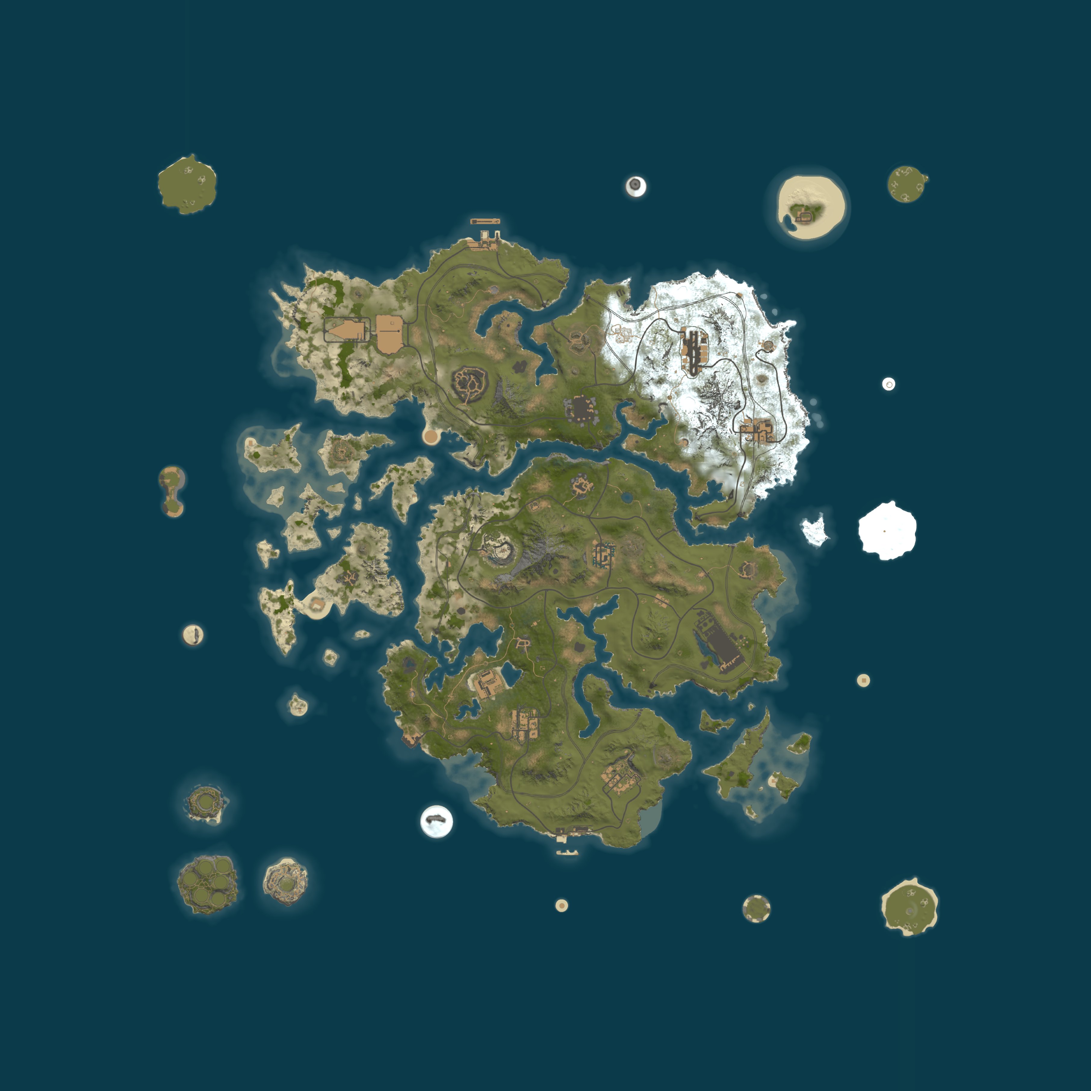 BURN ZOMBIE ISLAND|5X|Raid Bases|Skill Tree|Loot+|KITS|TP|Jetpa — Prozedurale Map 5250, Seed 1337