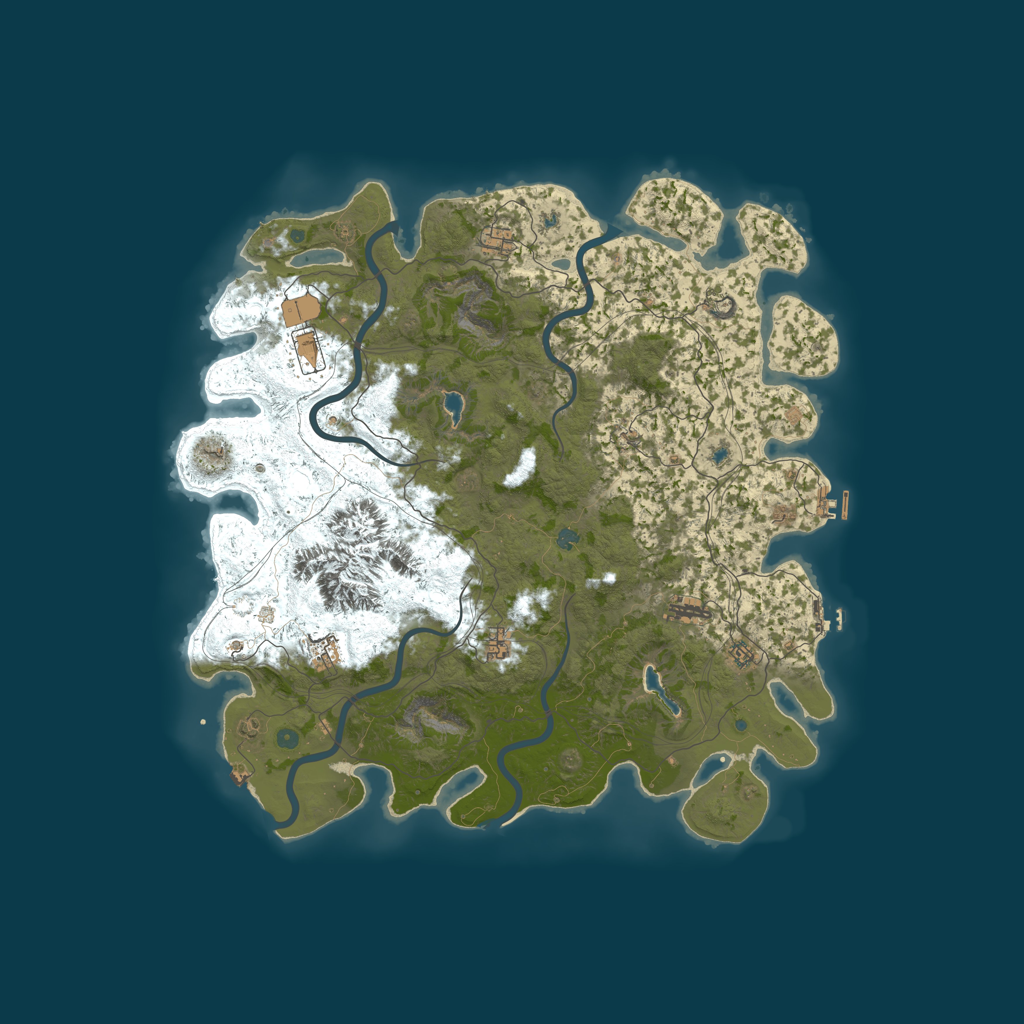 Map for Rust PVE - FAF
