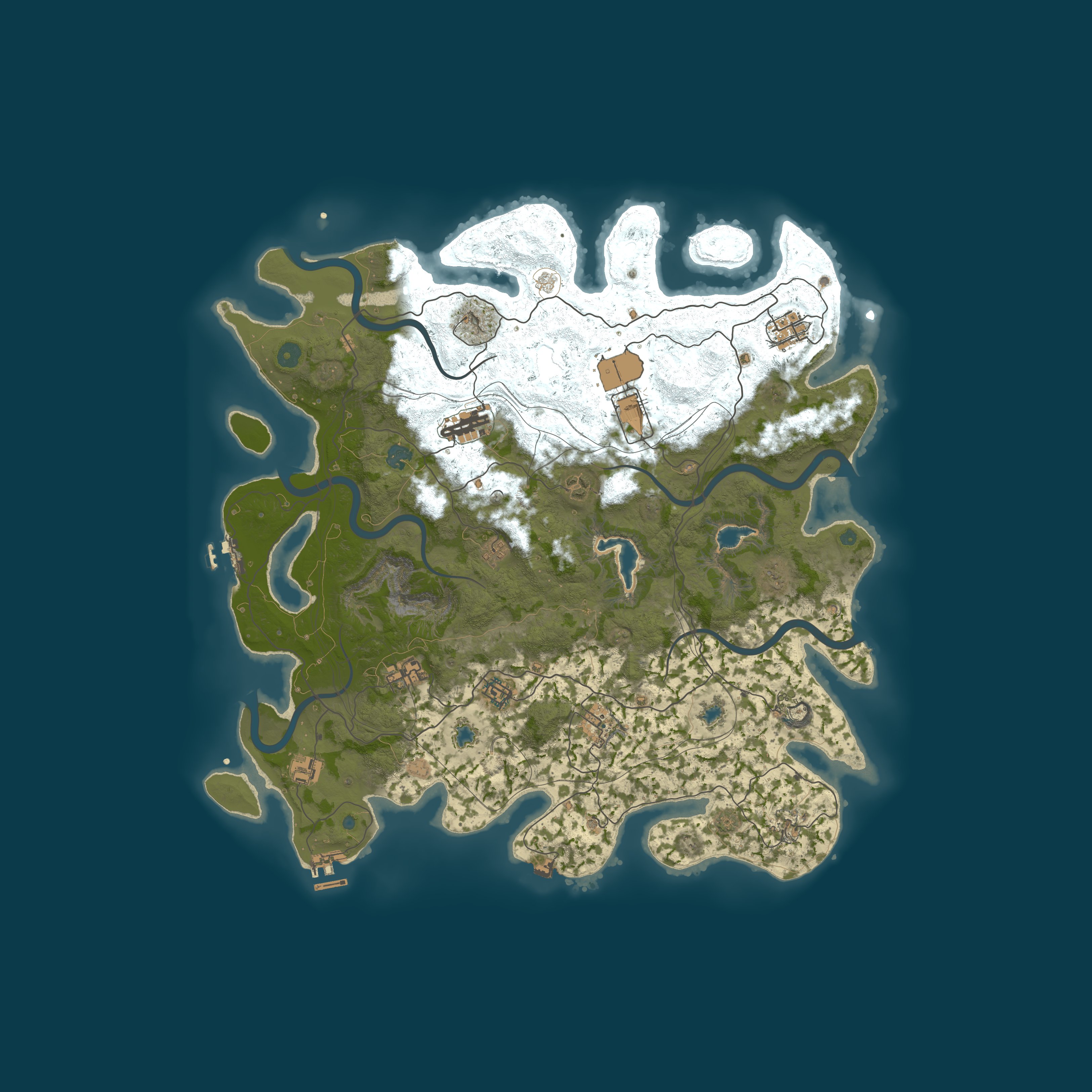 Procedural Map, size 4500, seed 1303830500