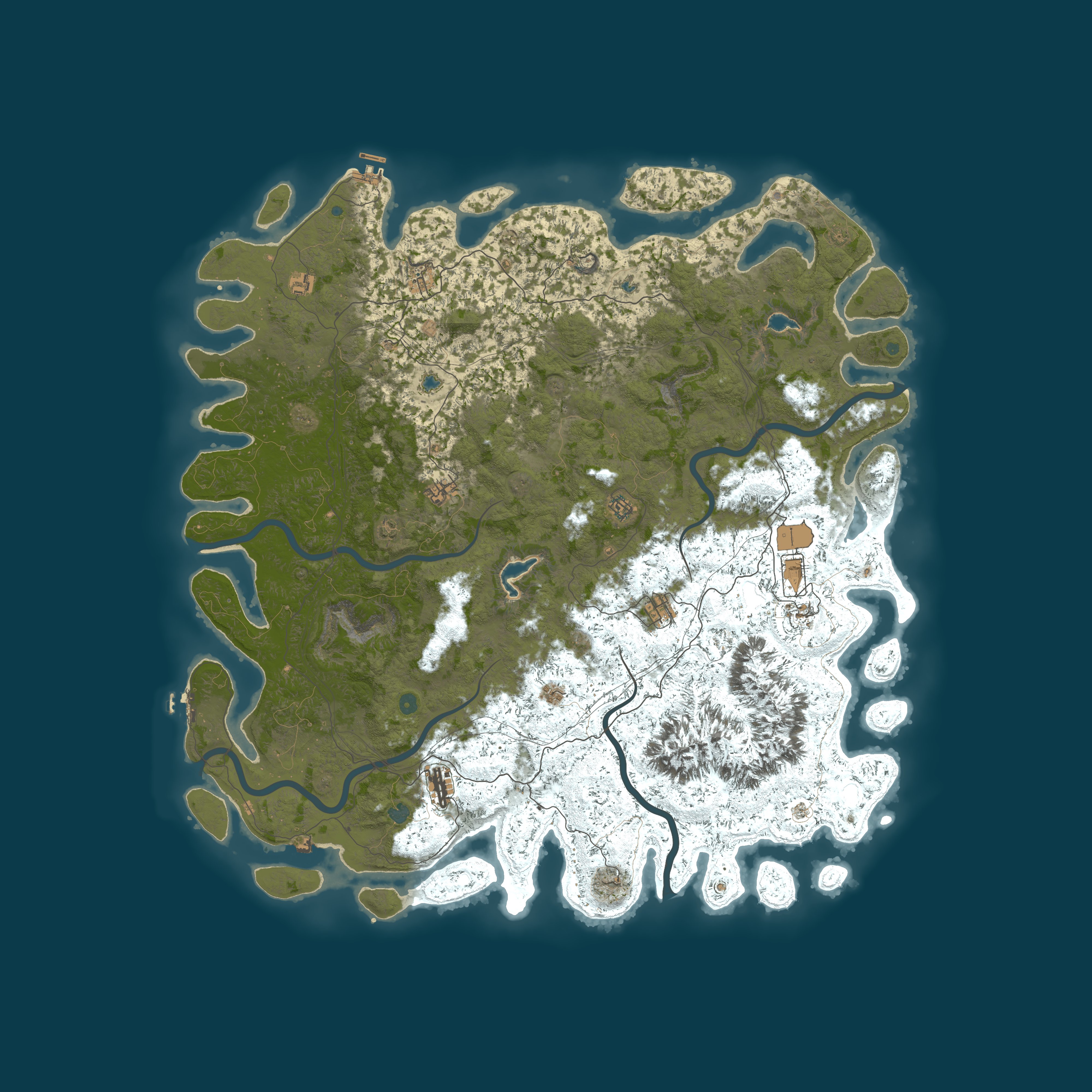Procedural Map, size 6000, seed 2021191109