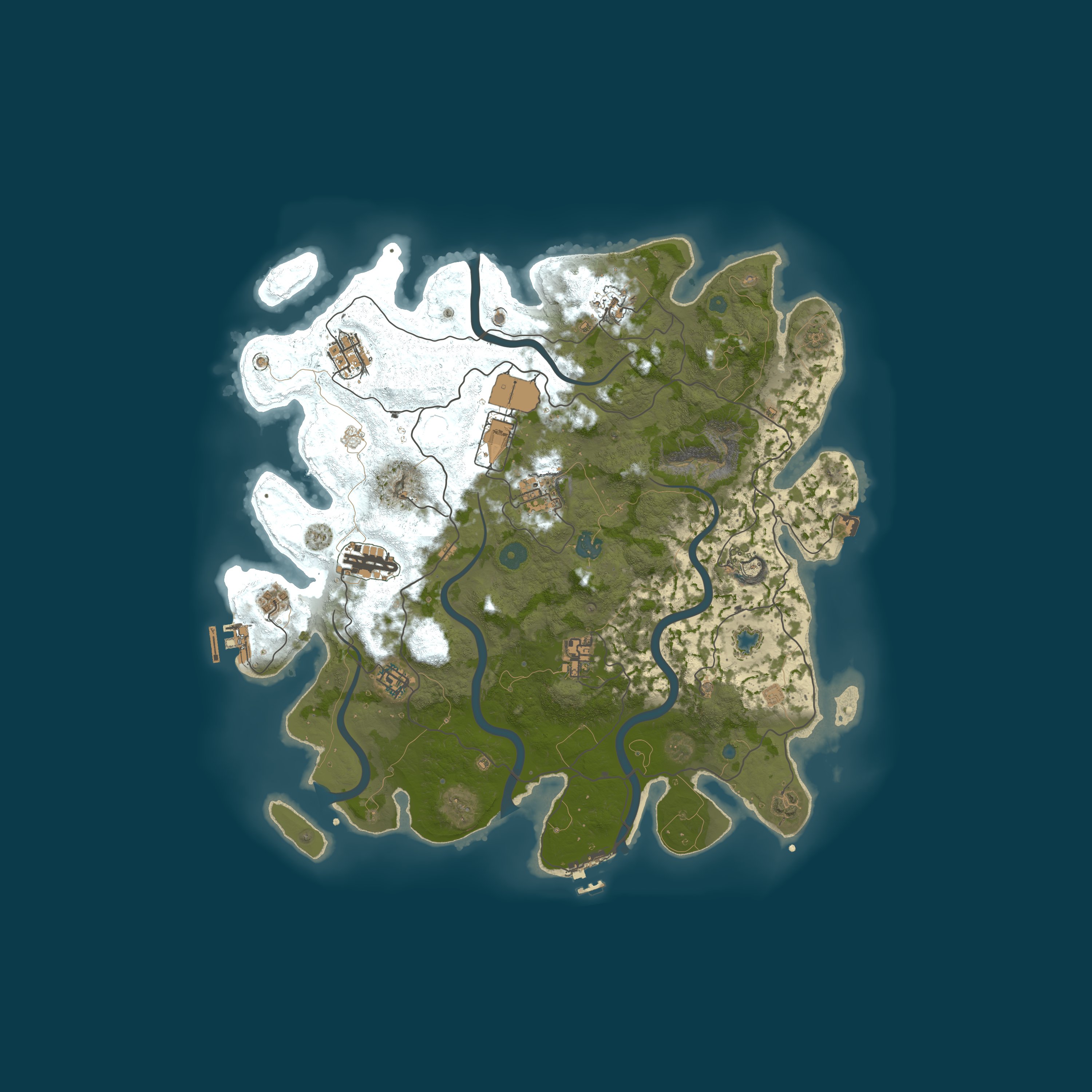 Map for AJ's Rustfunia PvE - Learn to Fly