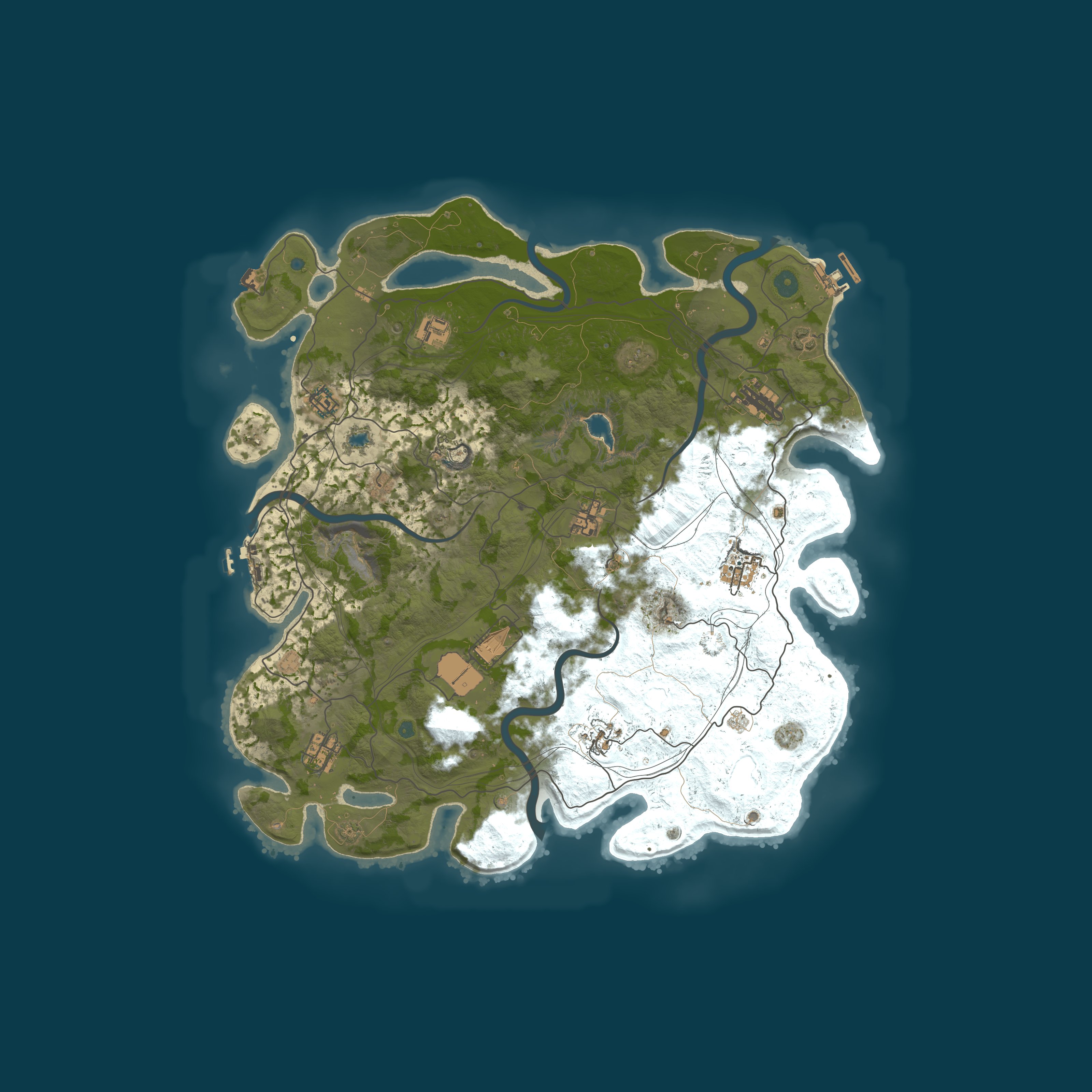 Custom Map, size 4400, seed 1923253678