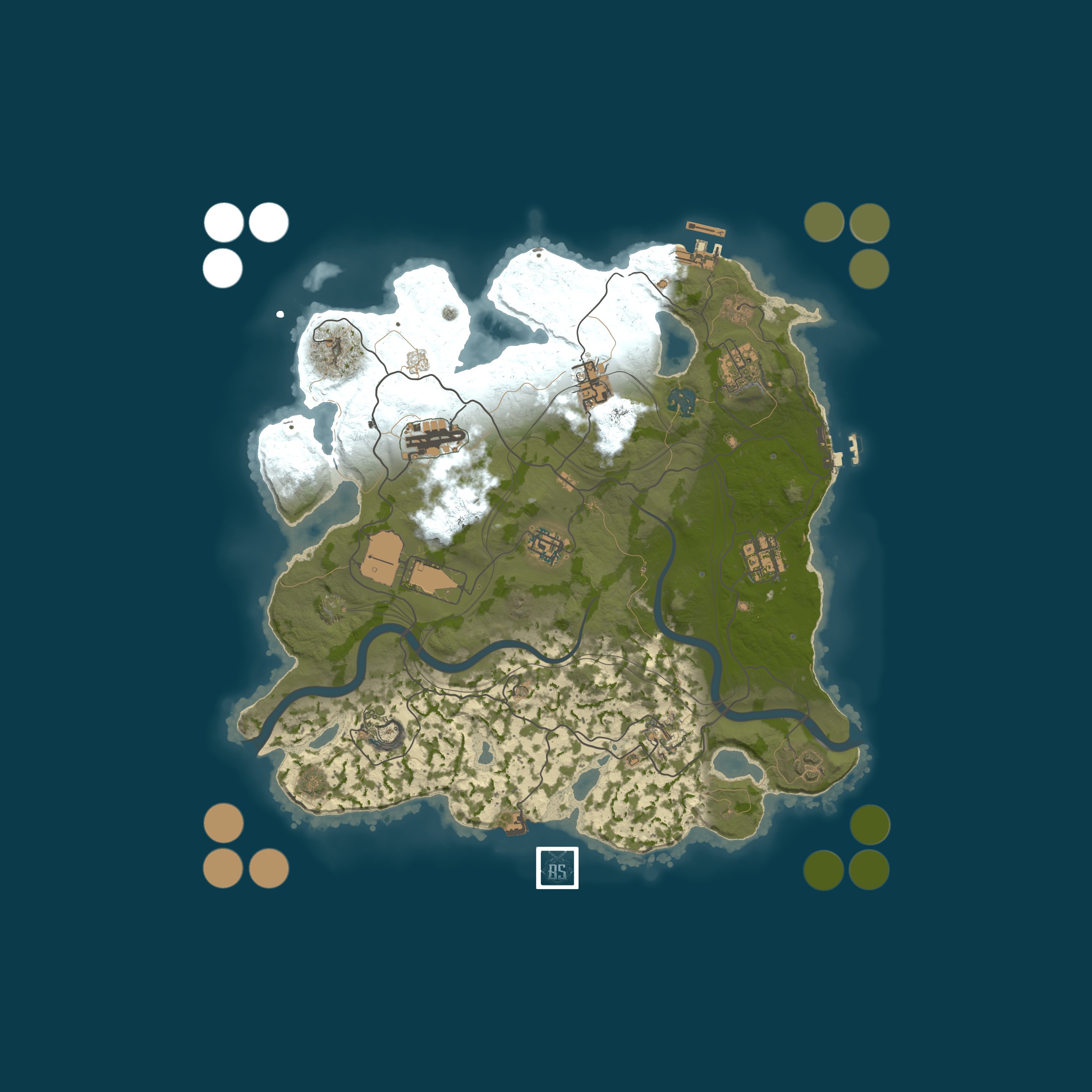 Map for [ESP/Ñ] BANDOLEROS PvE | Experiencia PvE Avanzada | Mundo Vivo