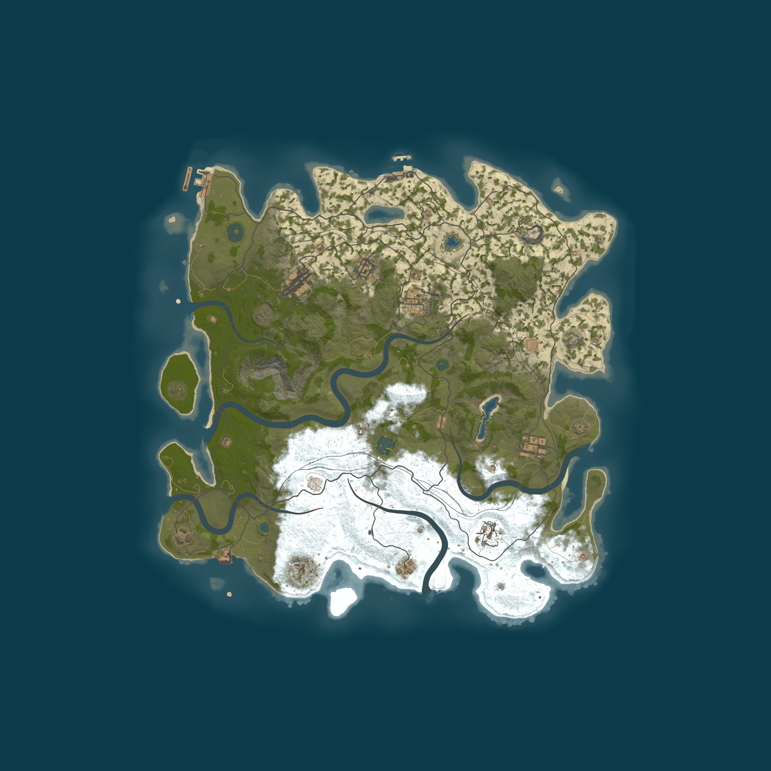 Map for Naked and Afraid NO KOS ZA