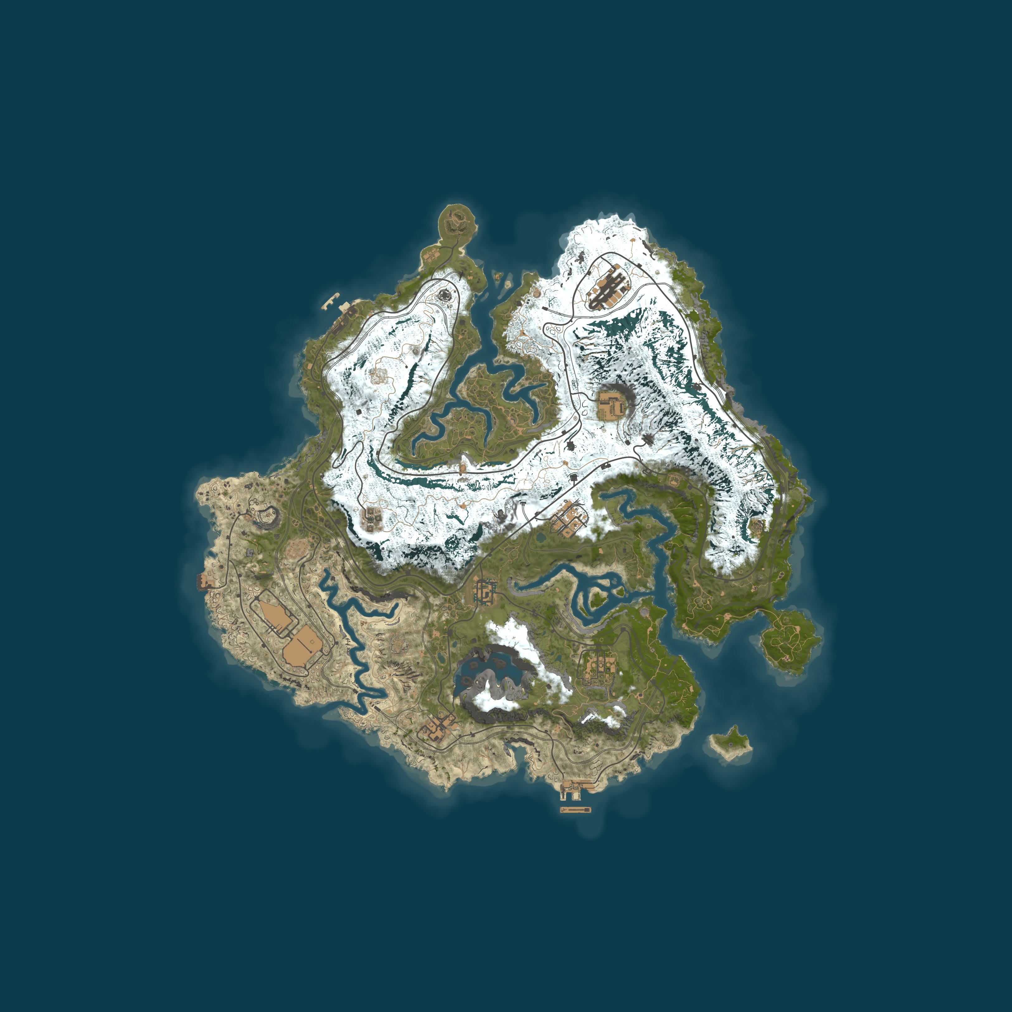 Custom Map, size 4500, seed 1337