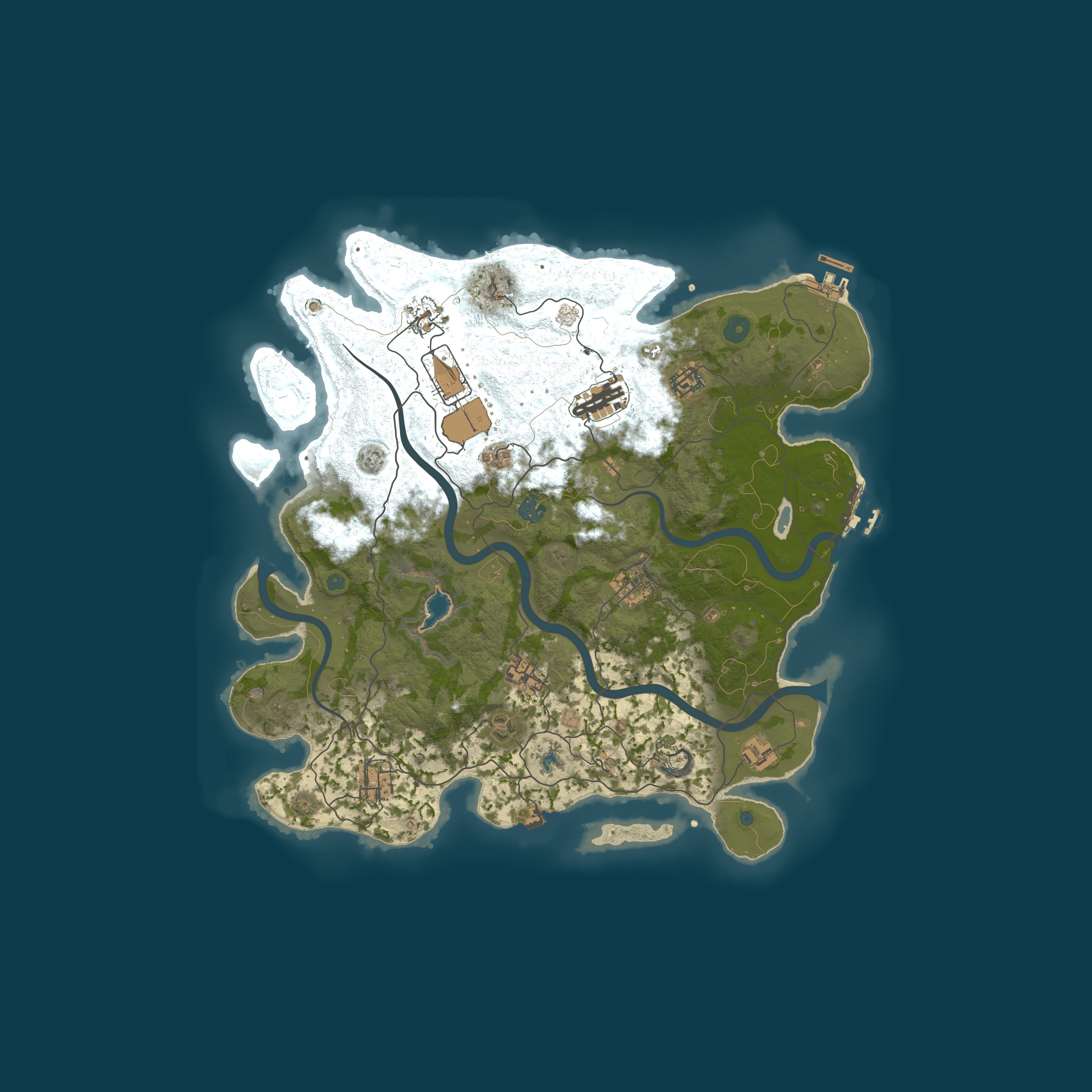 Procedural Map, size 4000, seed 648252