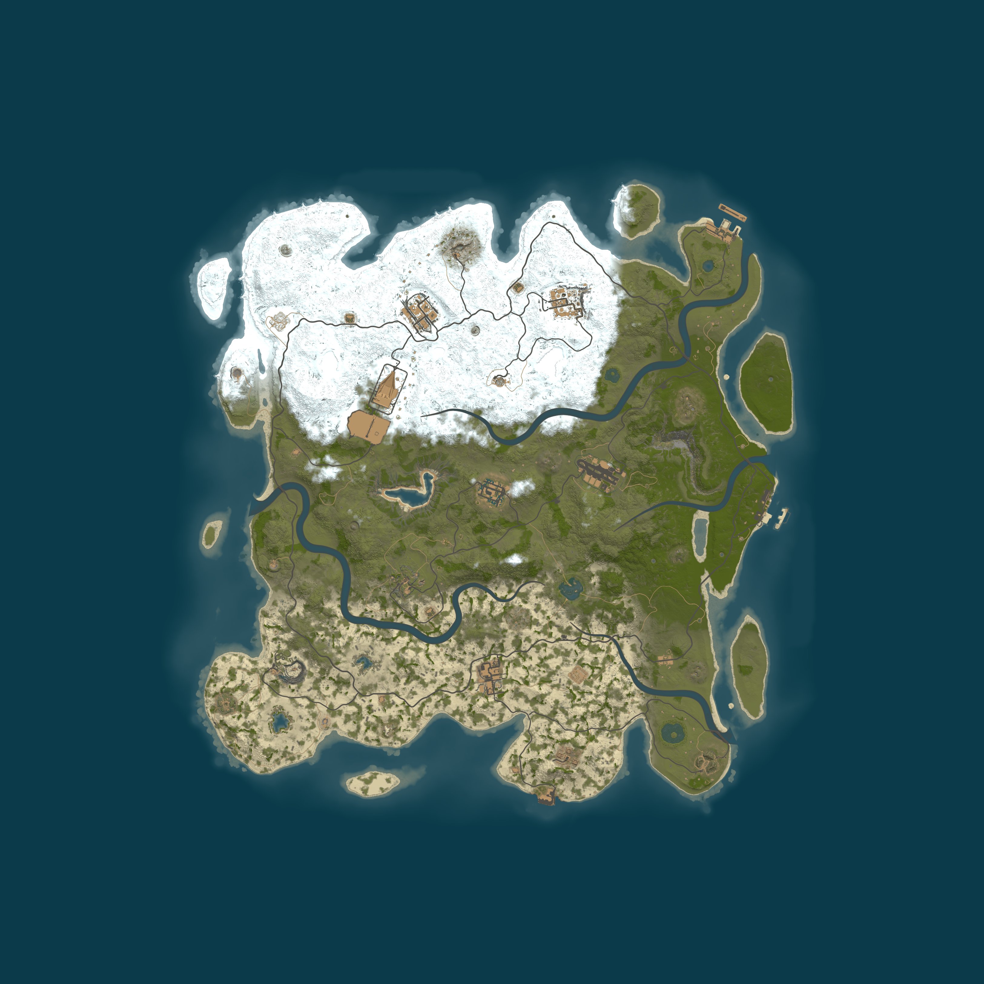 Map for Rust Misfits X5 Gather Large Stacking Workshop Skins PVP