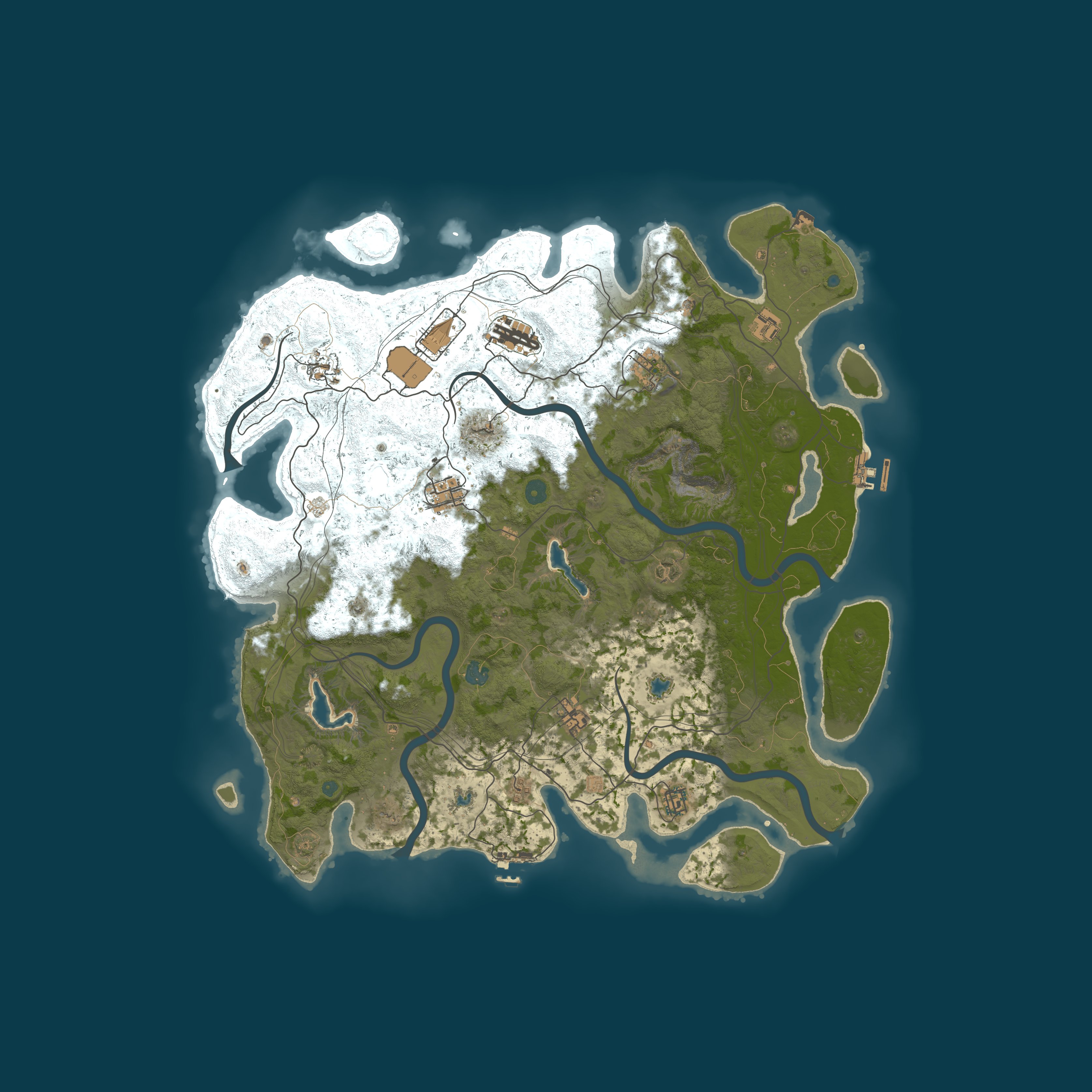 Map for ScrambleZAR PVE | XP | Raidable Bases | Events