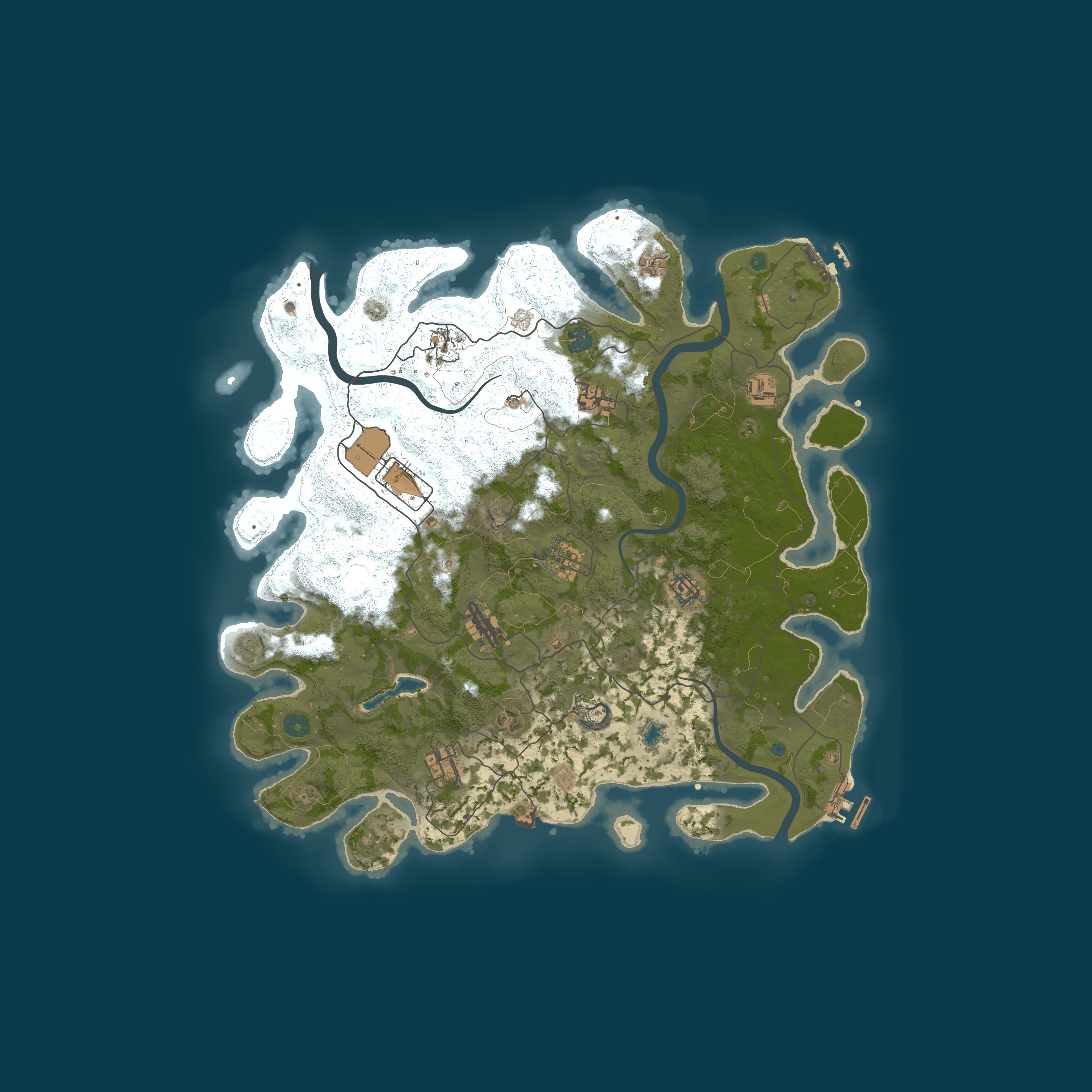 Procedural Map, size 4200, seed 69696767