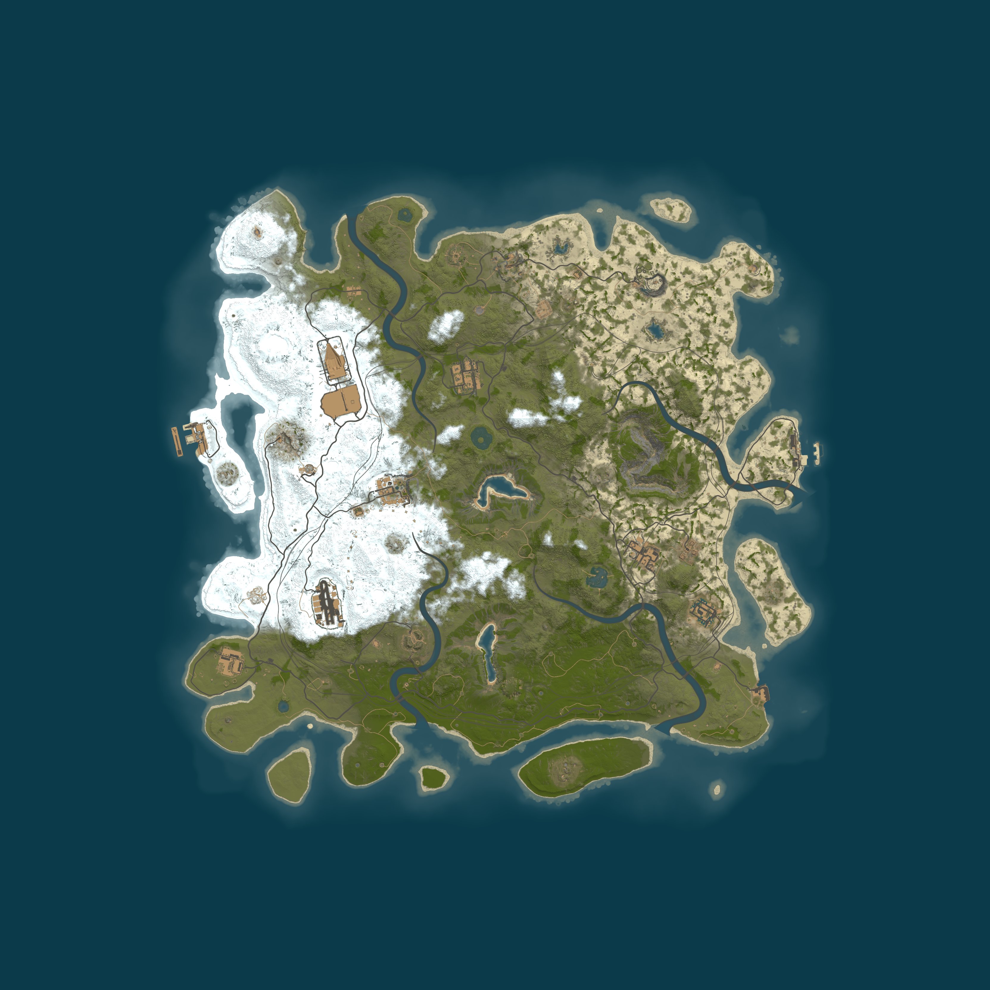 Map for [NA] A NooB friendly Rust server. NooBTopia PVE!