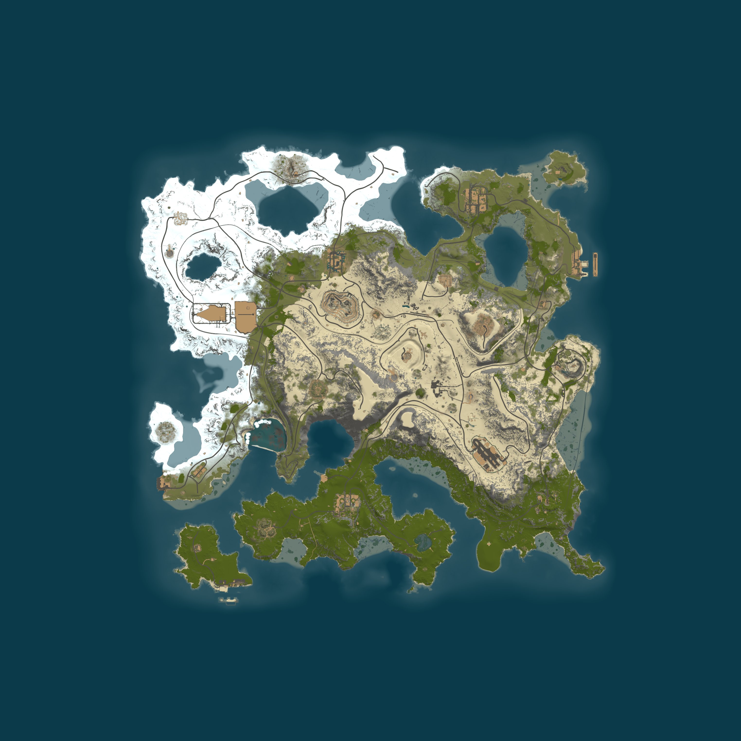 Map for Rogue PVE 3X |Custom Map|Raidable Bases|Custom Events|