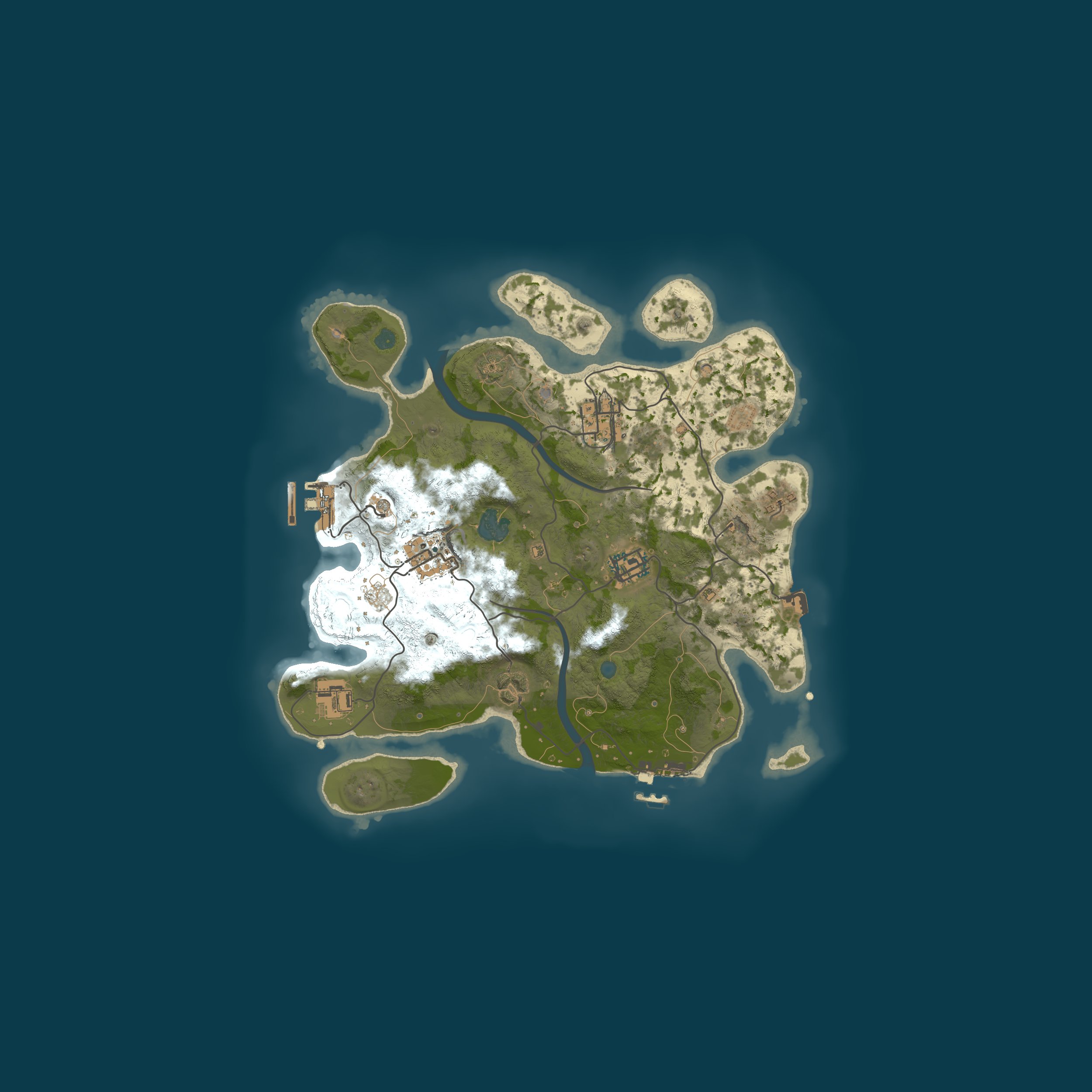 Procedural Map, size 3000, seed 599590483
