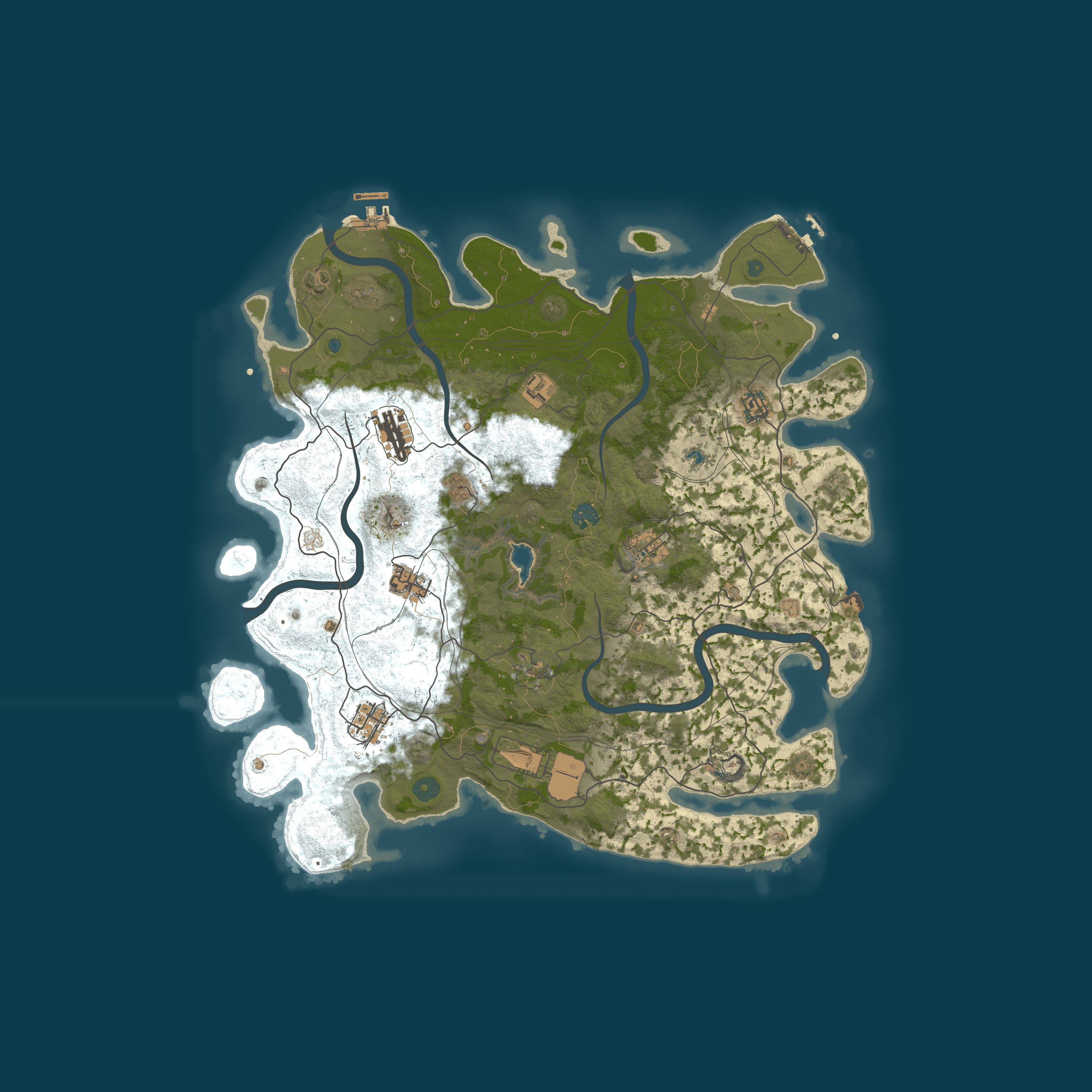 Procedural Map, size 4250, seed 159764006