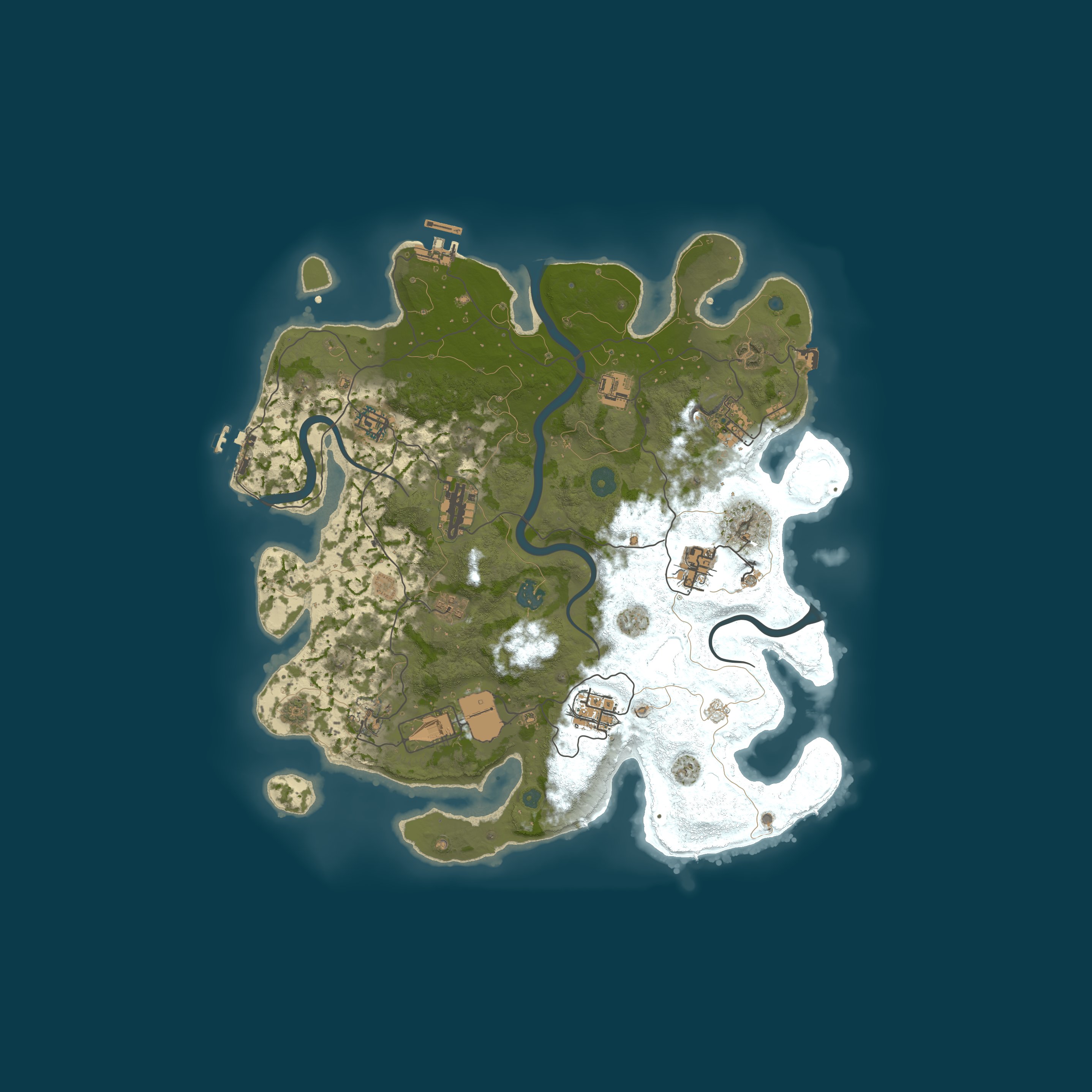 Procedural Map, size 3750, seed 629712757