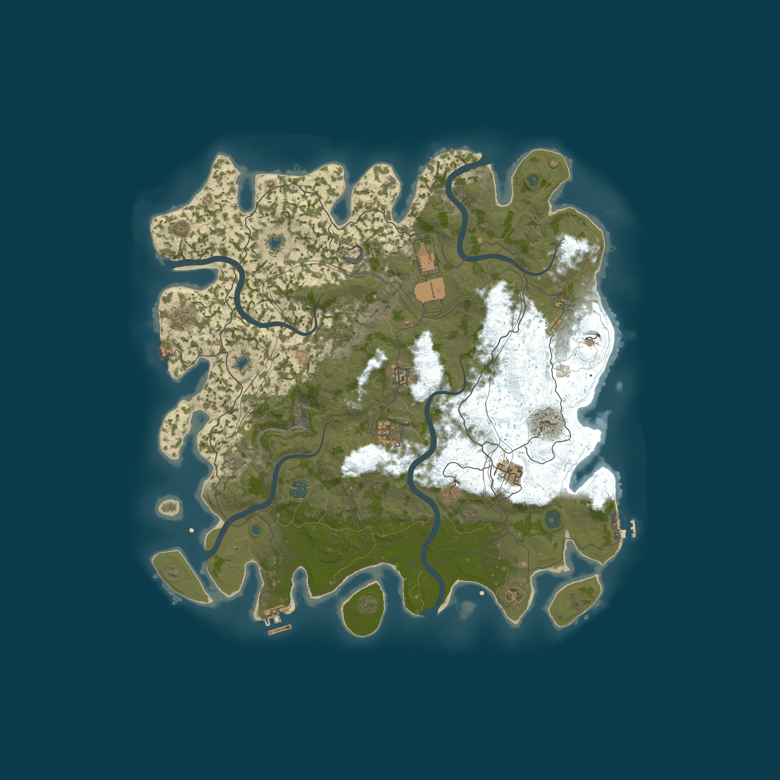 Map for RUSTOLA.com 5x | Long | PVP | NPC Events | Kits