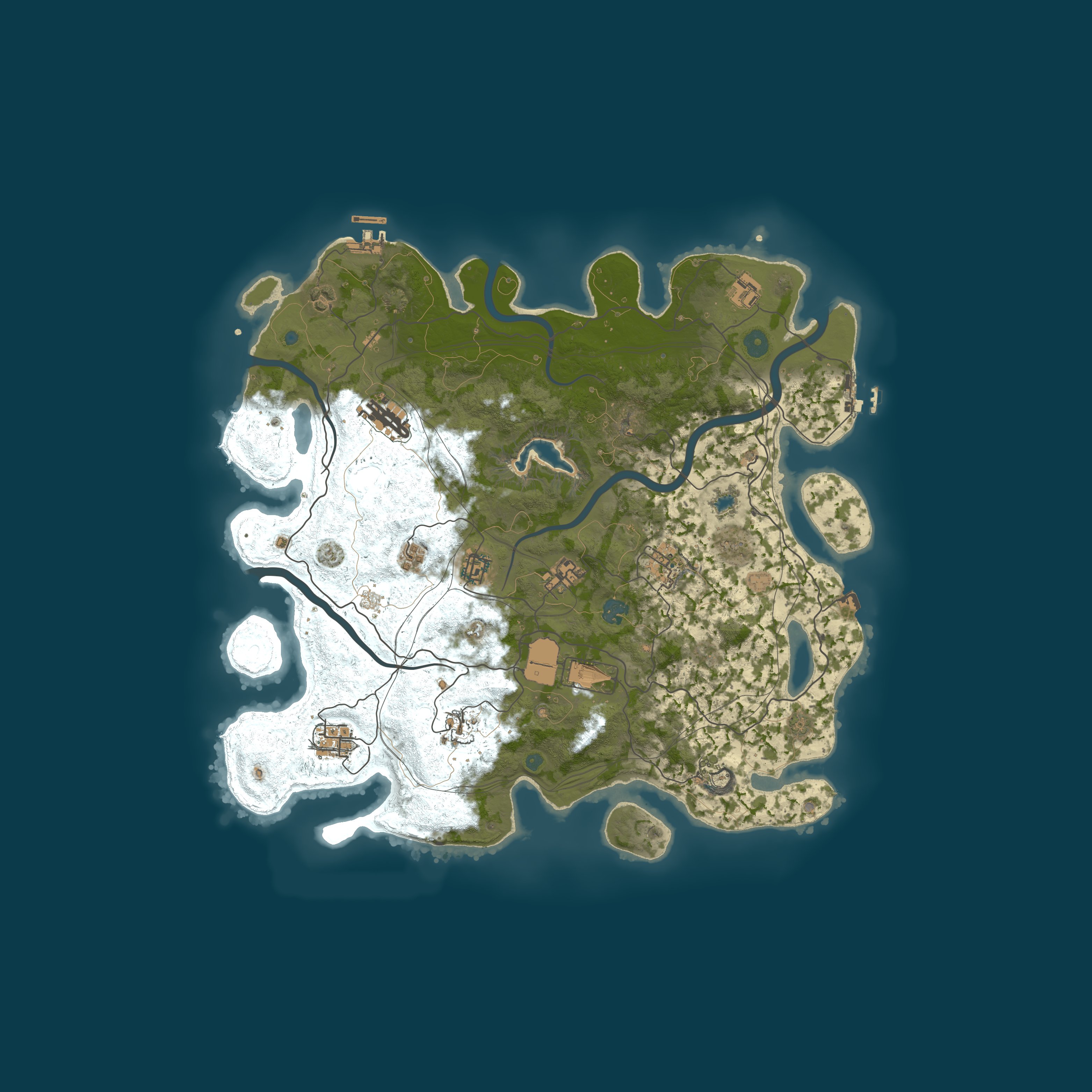 Map for #5 BLOODY RUST SOLO [X2|TP|KITS|RPG|PVP]