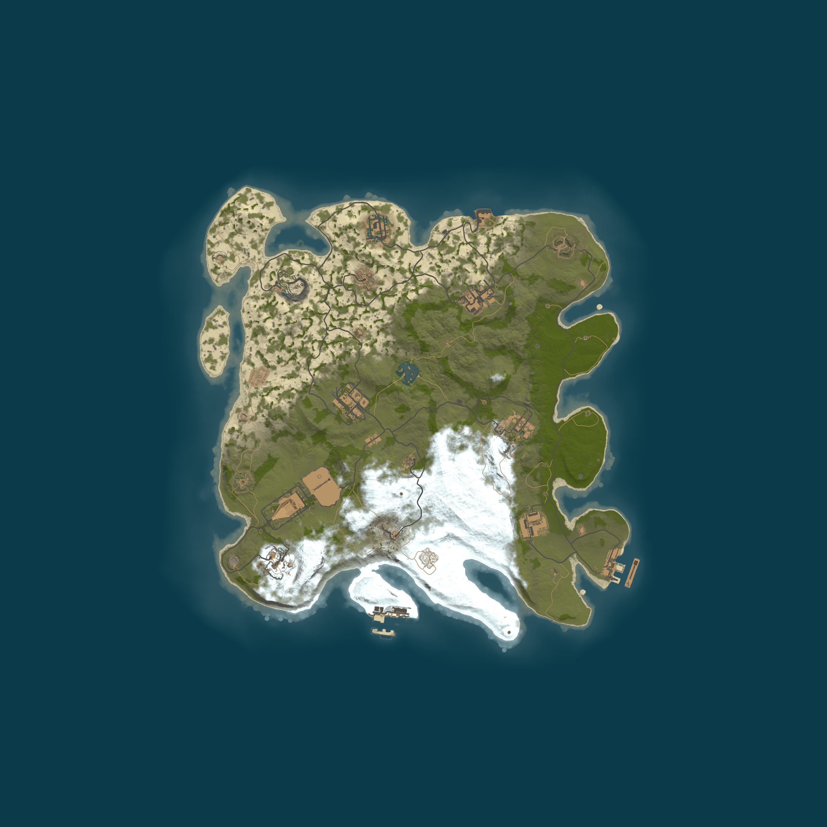 Map for KABOOM X1000 - BACKPACKS/LOADOUTS/AIRSTRIKES/KITS/CLANS